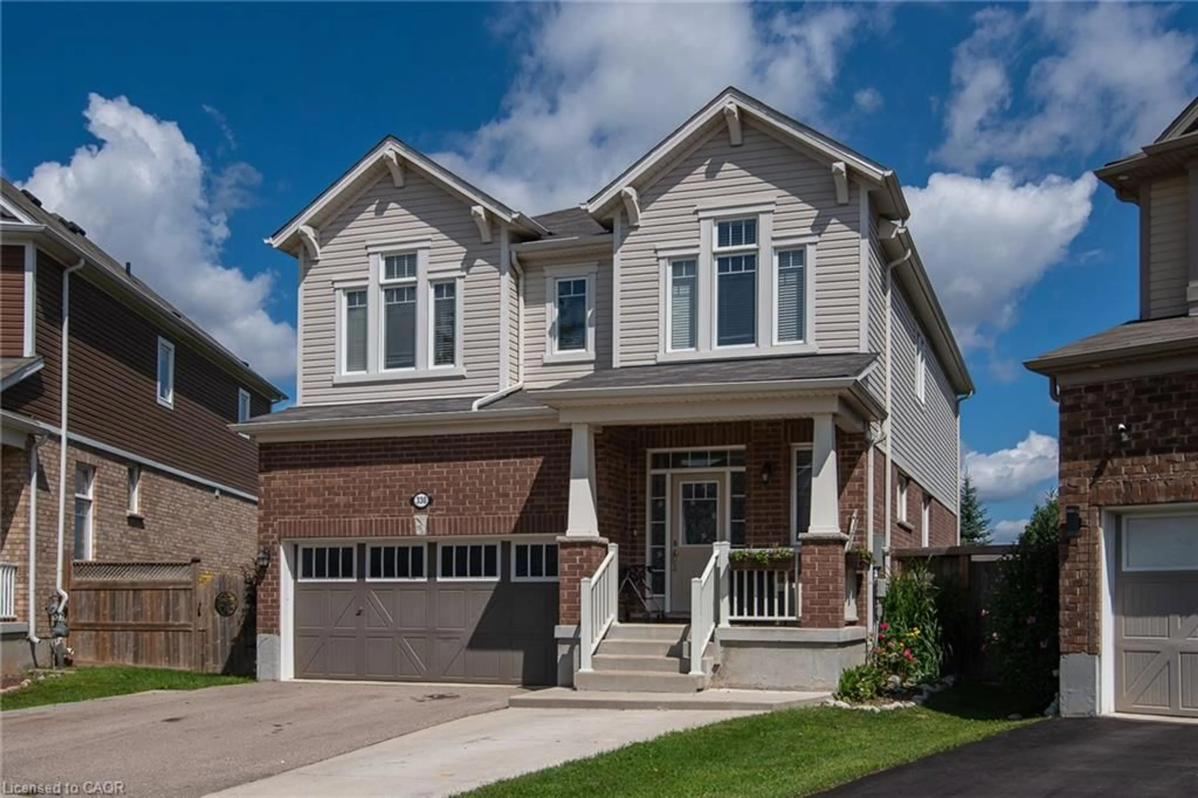 Home with brick exterior material, street for 330 Grovehill Cres, Kitchener Ontario N2R 0K2