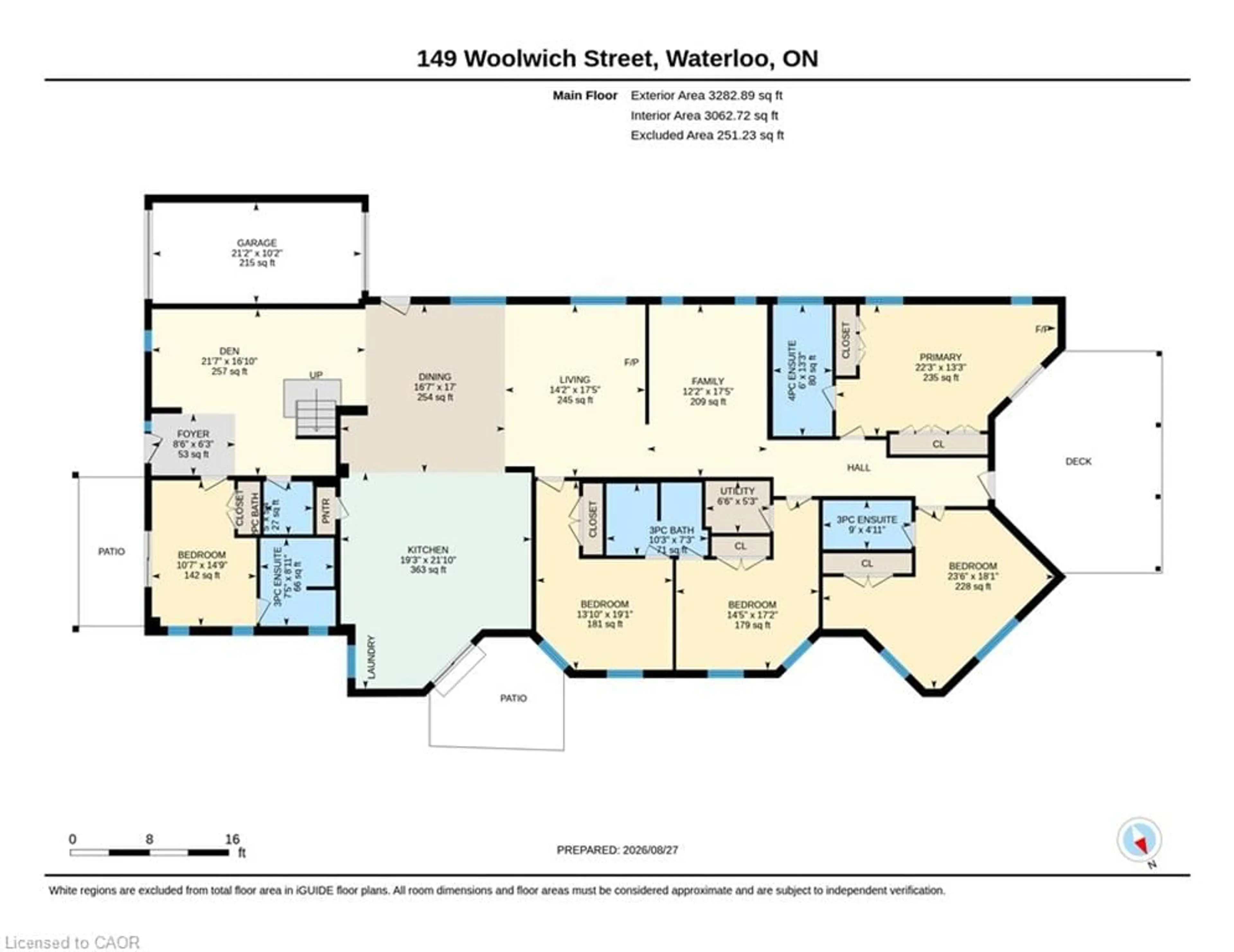 Floor plan for 149 Woolwich St, Waterloo Ontario N2K 1S5