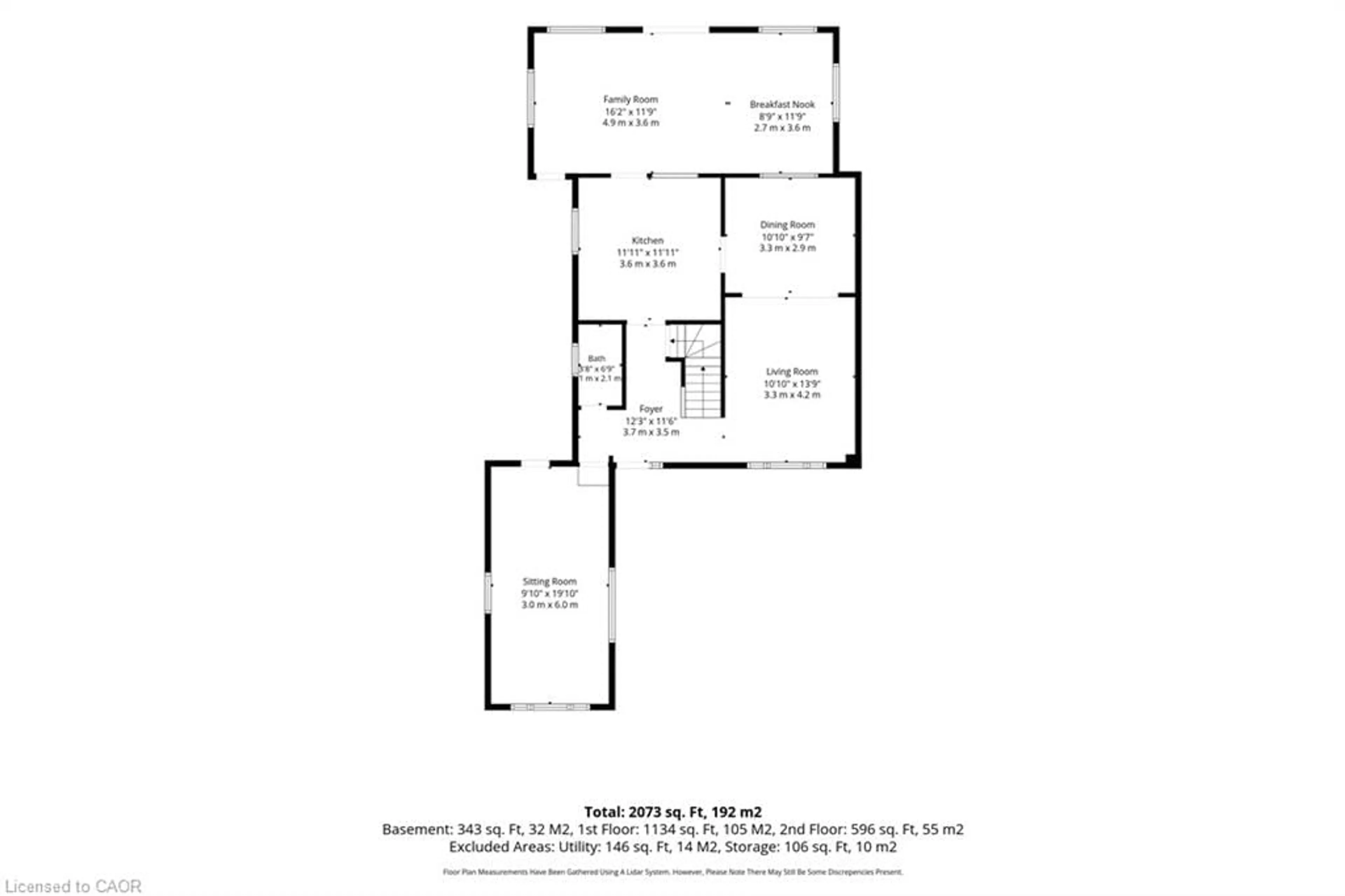 Floor plan for 36 Angela Cres, Cambridge Ontario N1S 4B6