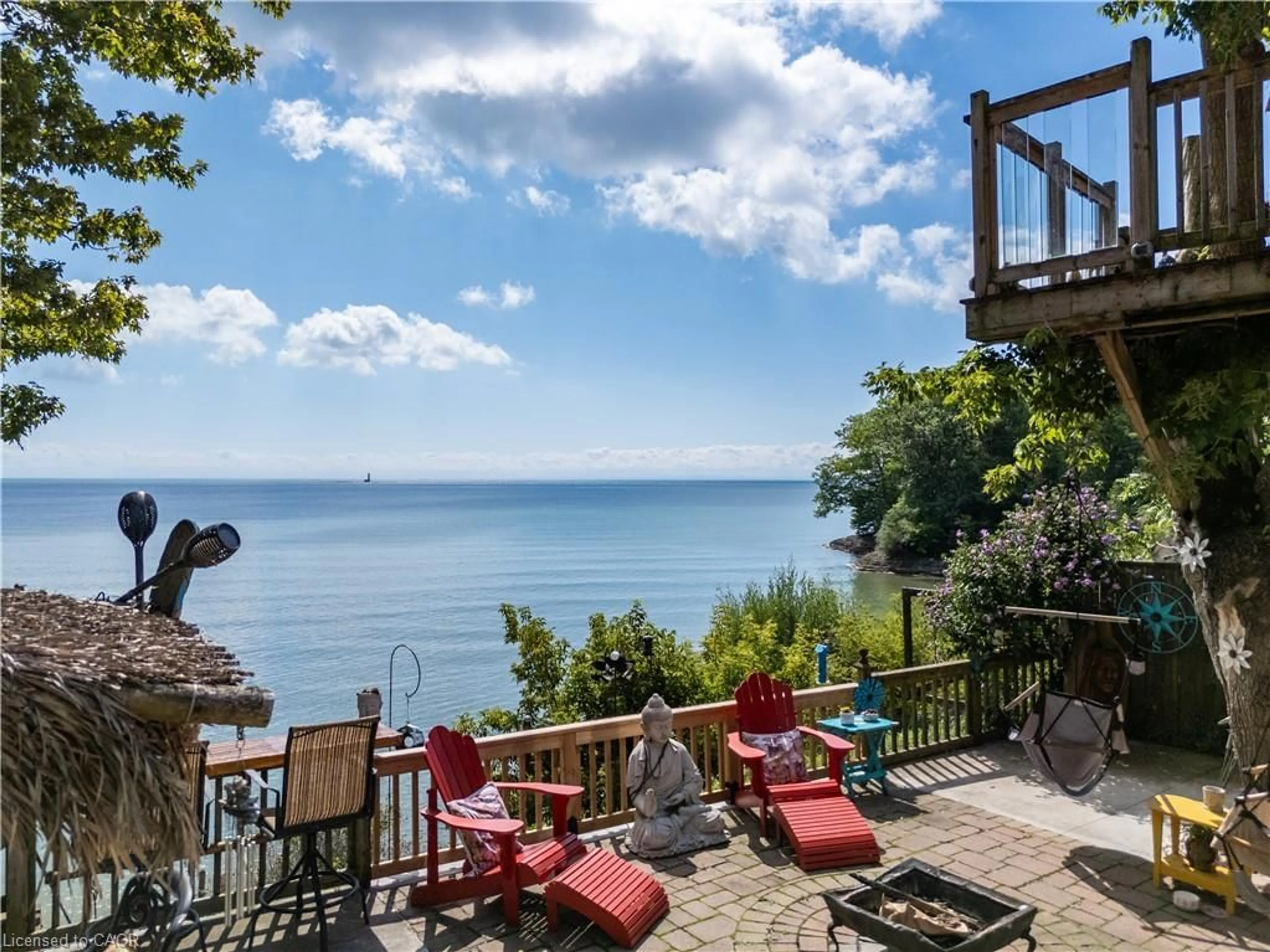 Patio, water/lake/river/ocean view for 23 Nature Line, Lowbanks Ontario N0A 1K0