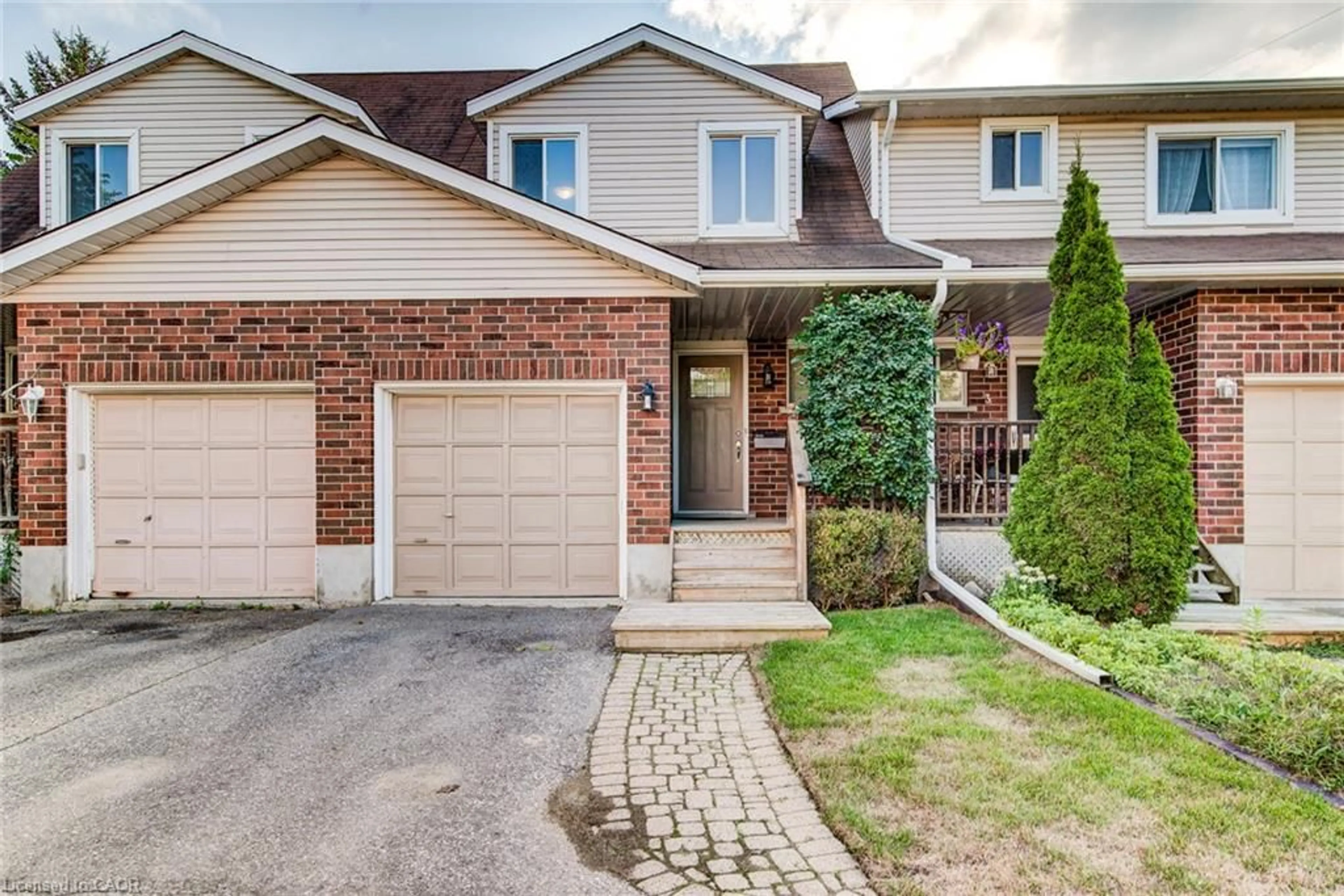 Home with brick exterior material, street for 360 Cornridge Pl #2, Waterloo Ontario N2T 2N9