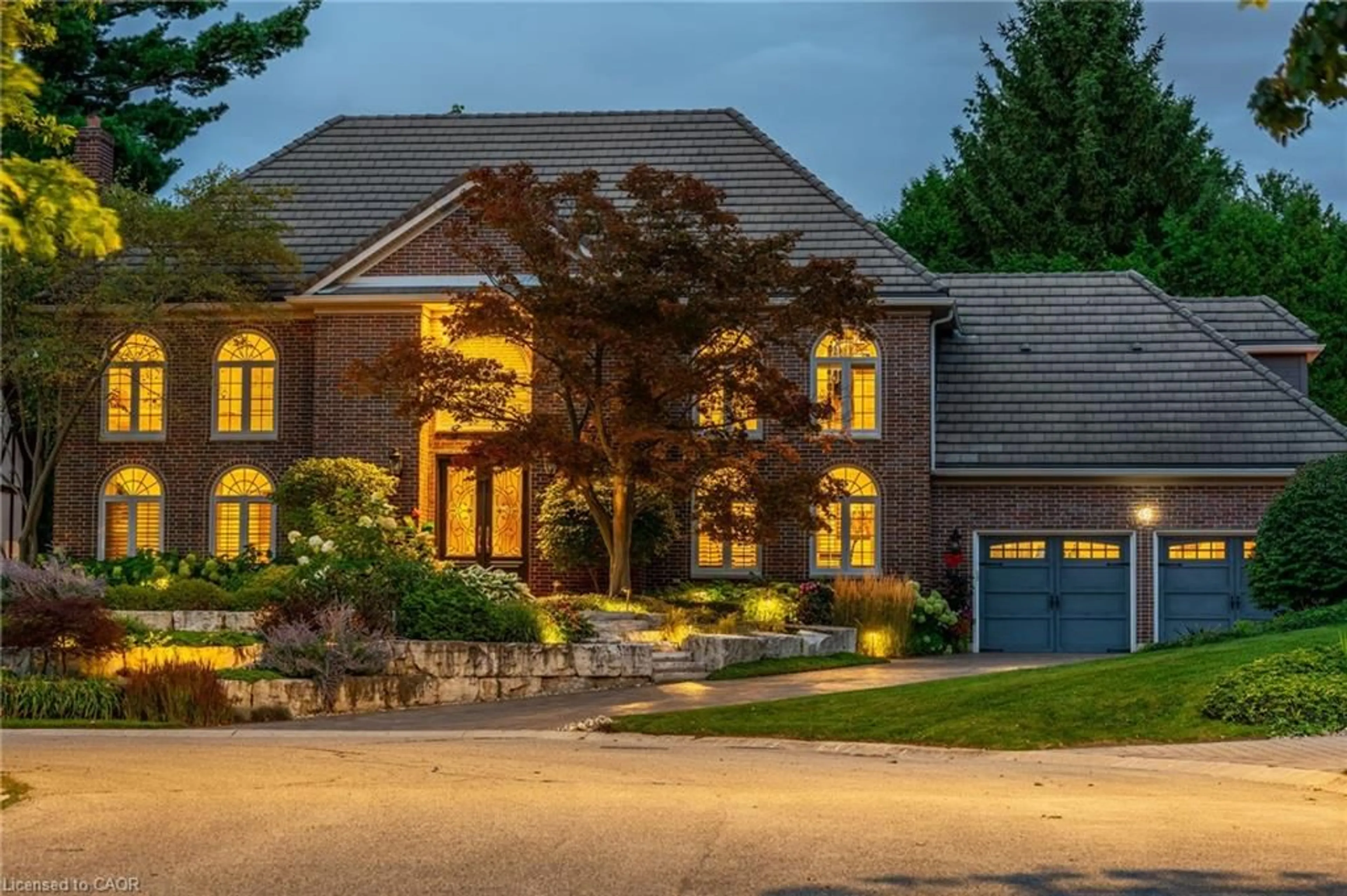 Home with brick exterior material, street for 45 Peppertree Cres, Ancaster Ontario L9G 4L8