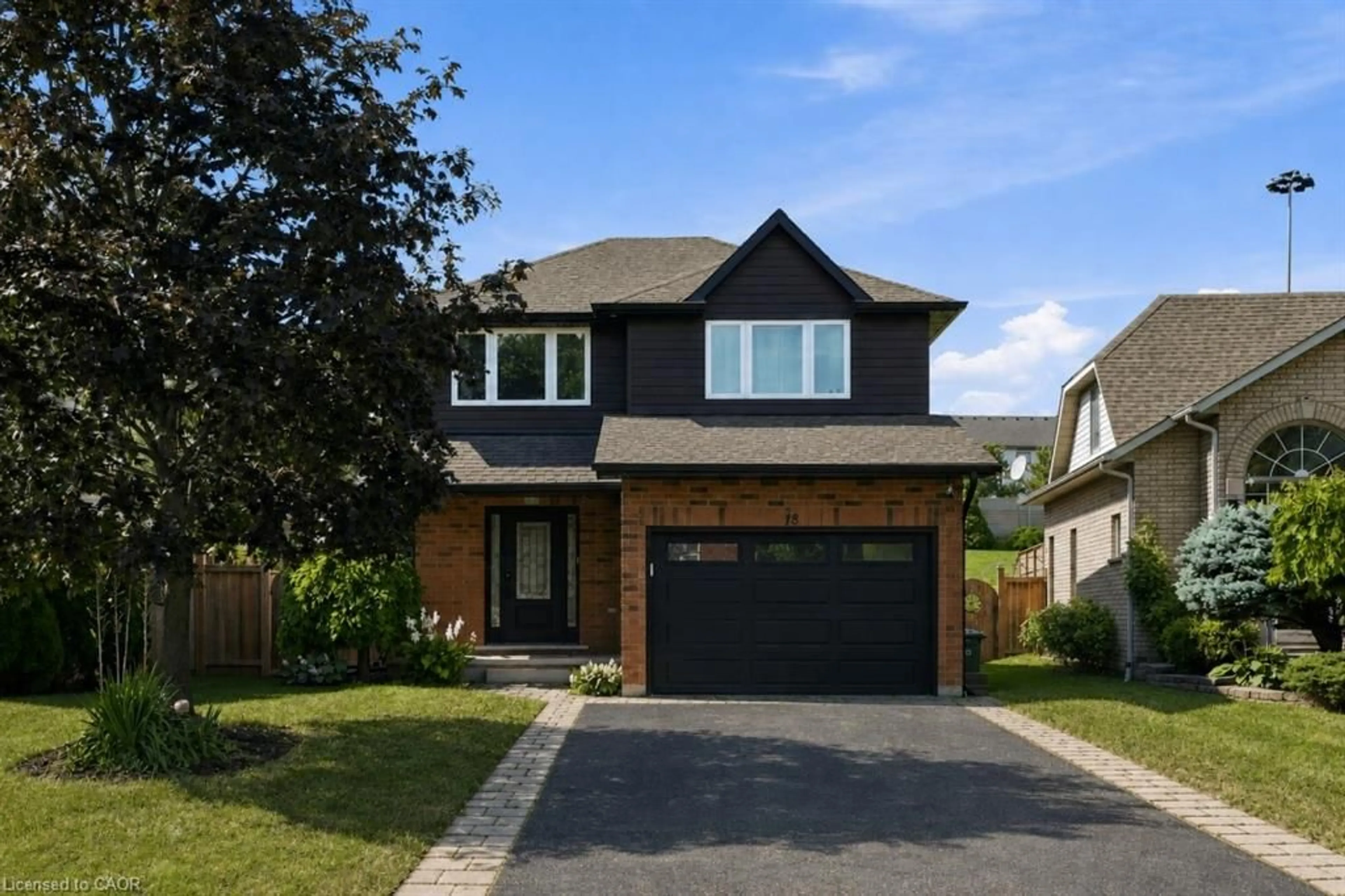Home with brick exterior material, street for 18 Sable Dr, Ancaster Ontario L9K 1K9