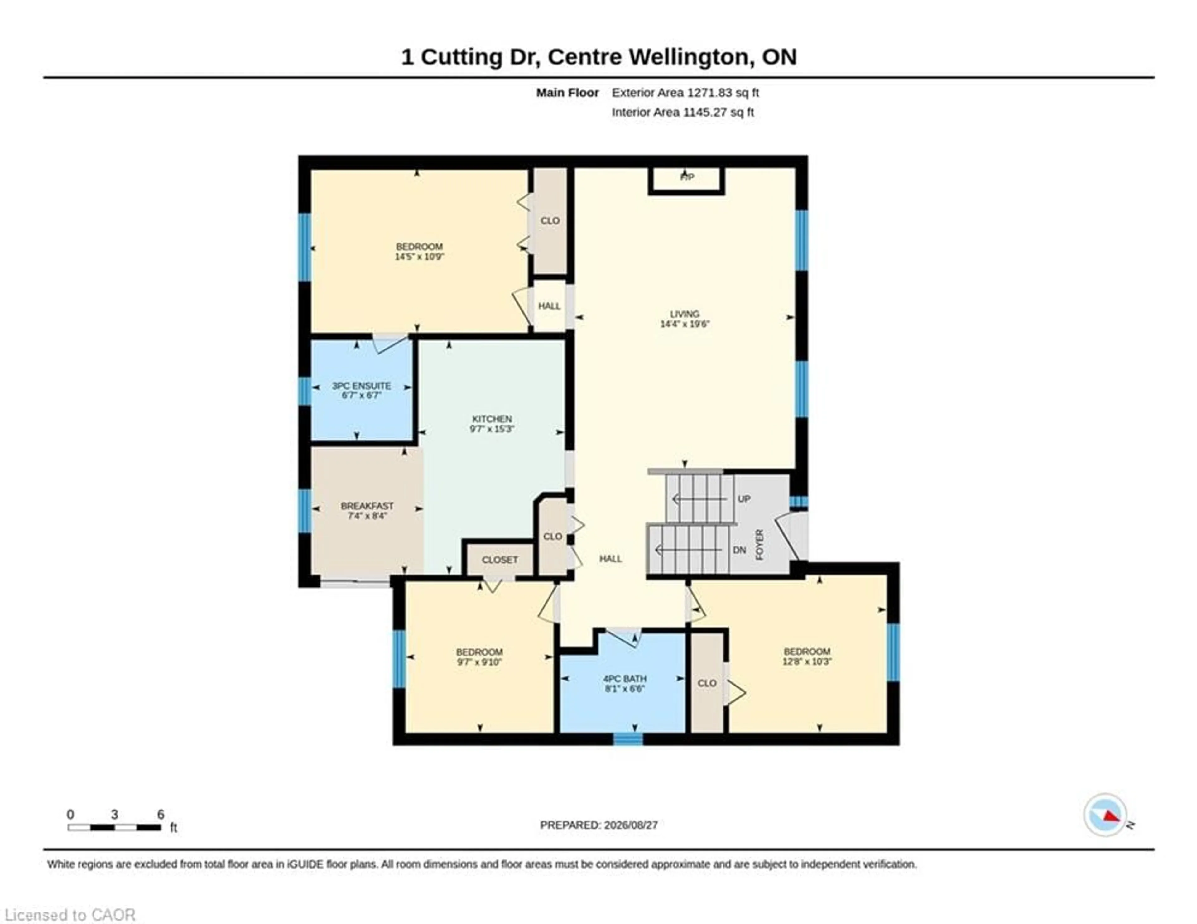 Floor plan for 1 Cutting Dr, Elora Ontario N0B 1S0