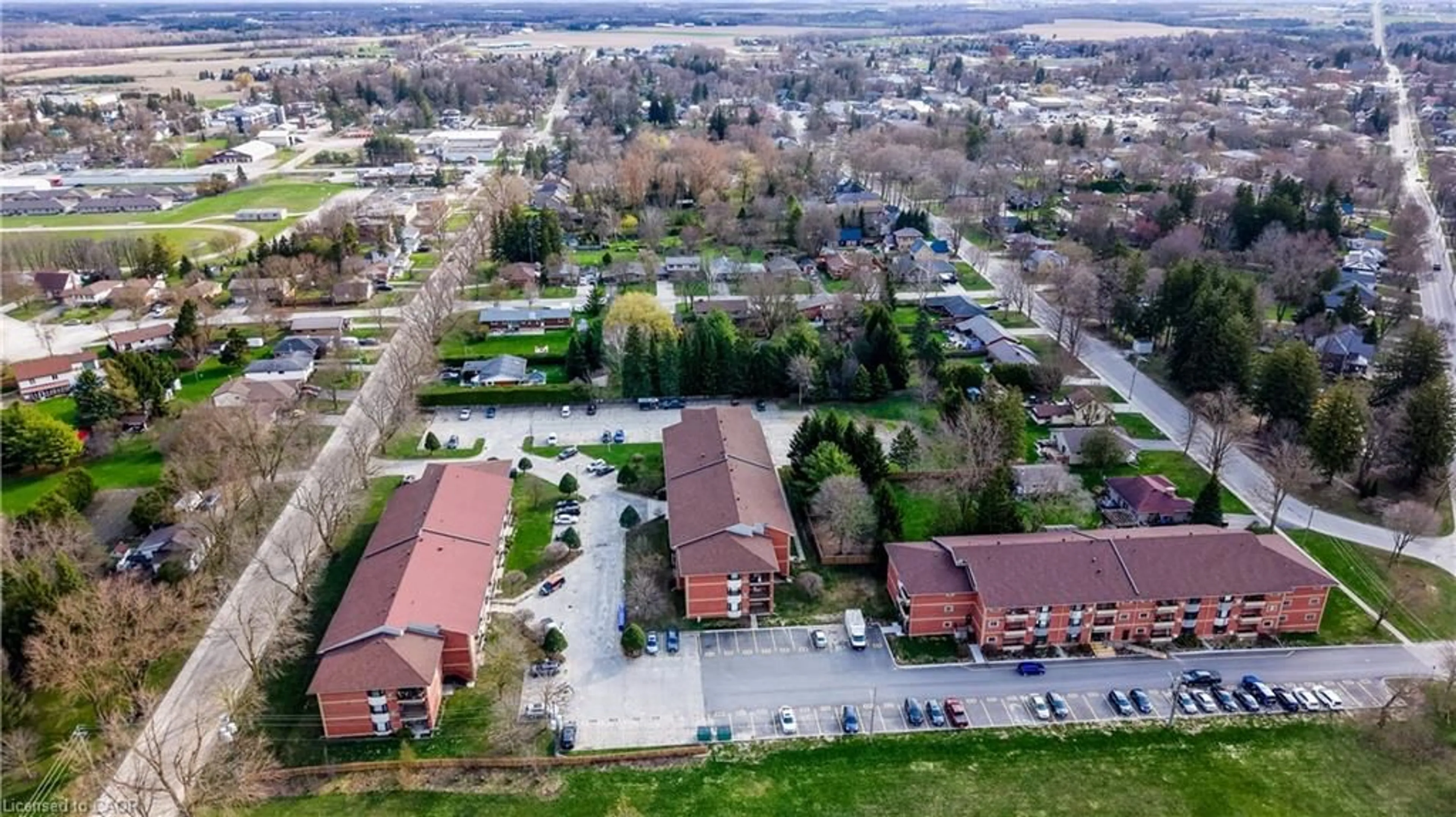 A pic from outside/outdoor area/front of a property/back of a property/a pic from drone, street for 440 Durham St #105, Mount Forest Ontario N0G 2L1