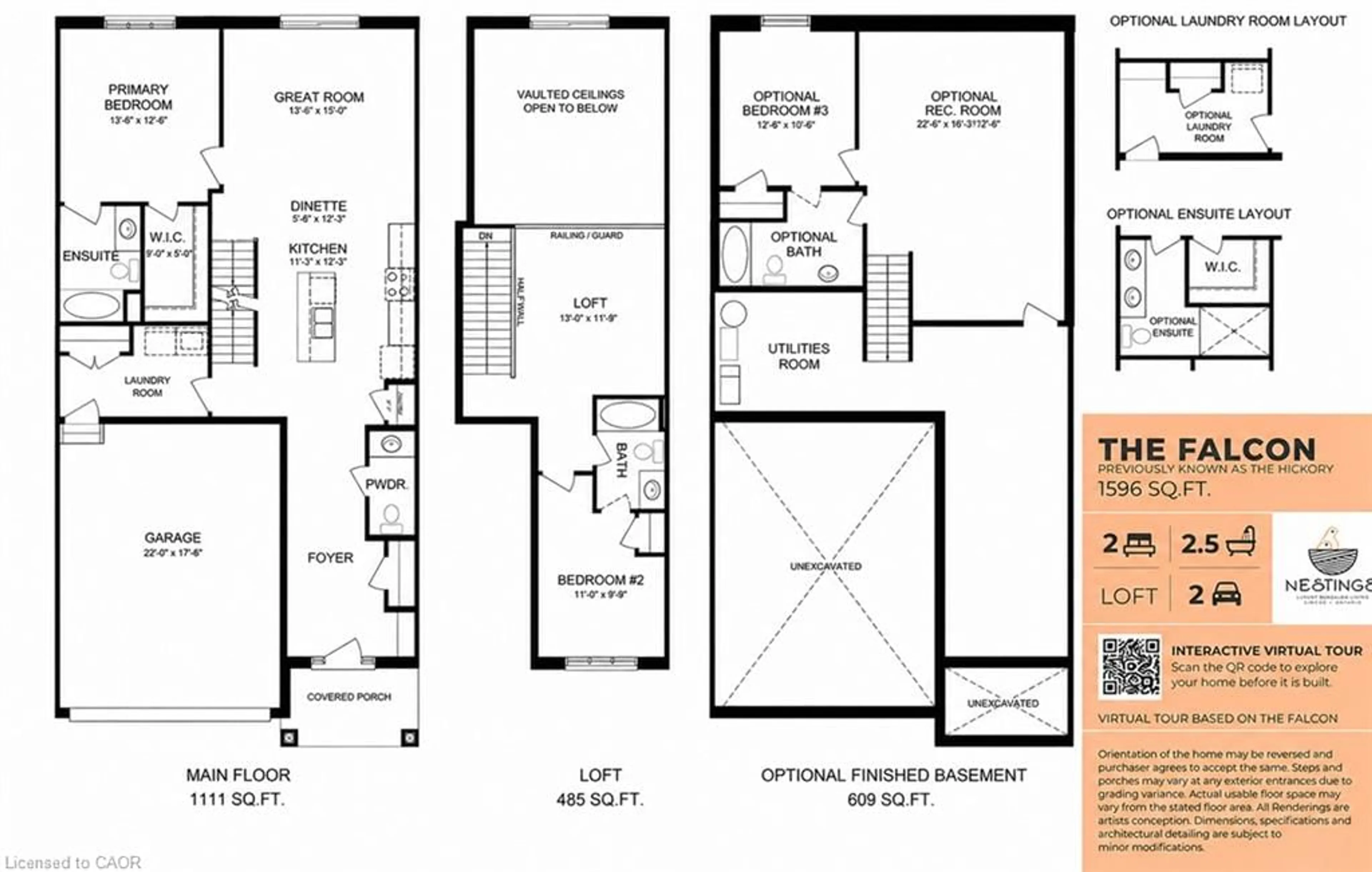 Floor plan for 98 Barn Owl Way, Simcoe Ontario N3Y 0E3