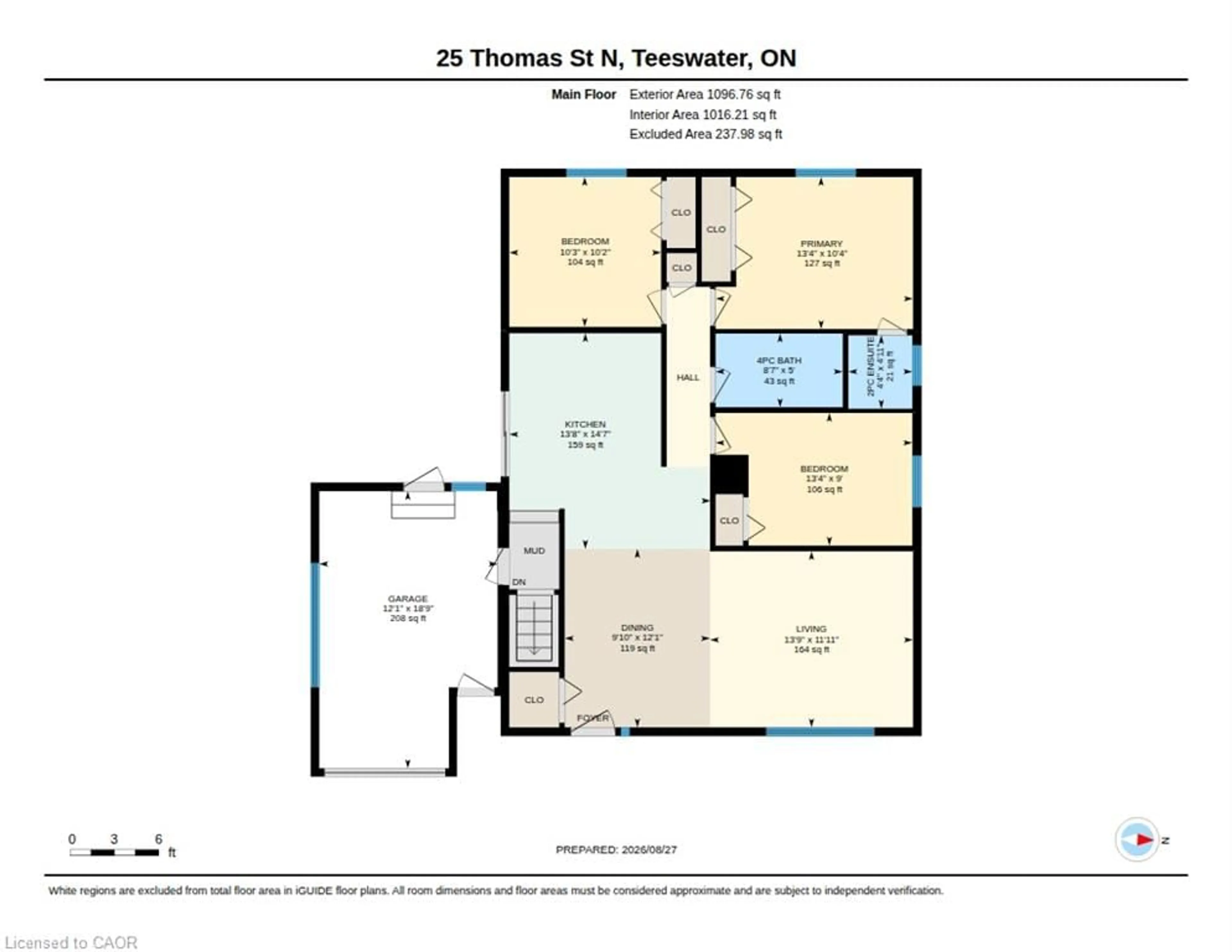 Floor plan for 25 Thomas St, Teeswater Ontario N0G 2S0