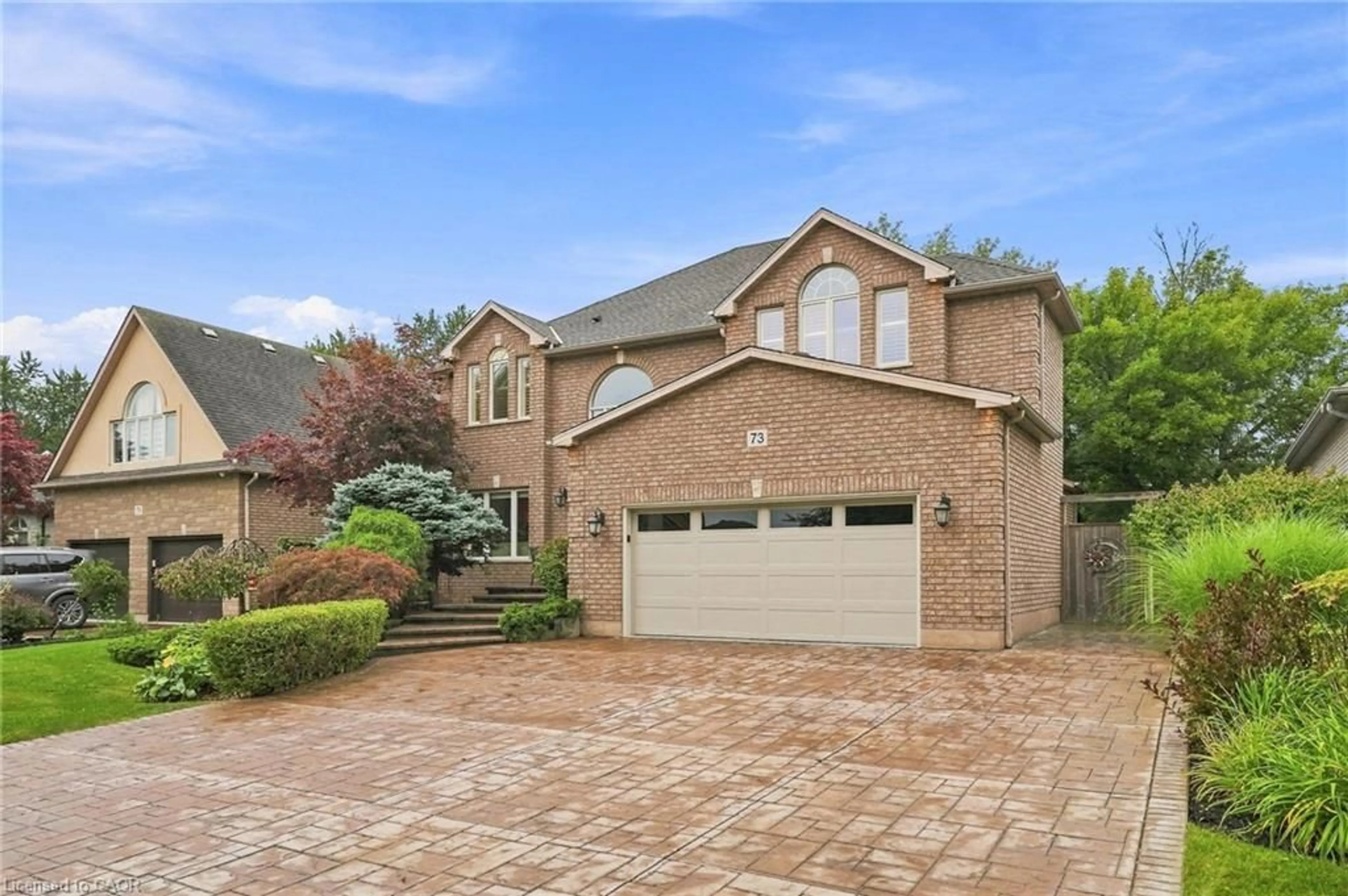 Home with brick exterior material, street for 73 Richmond Cres, Stoney Creek Ontario L8E 5T9