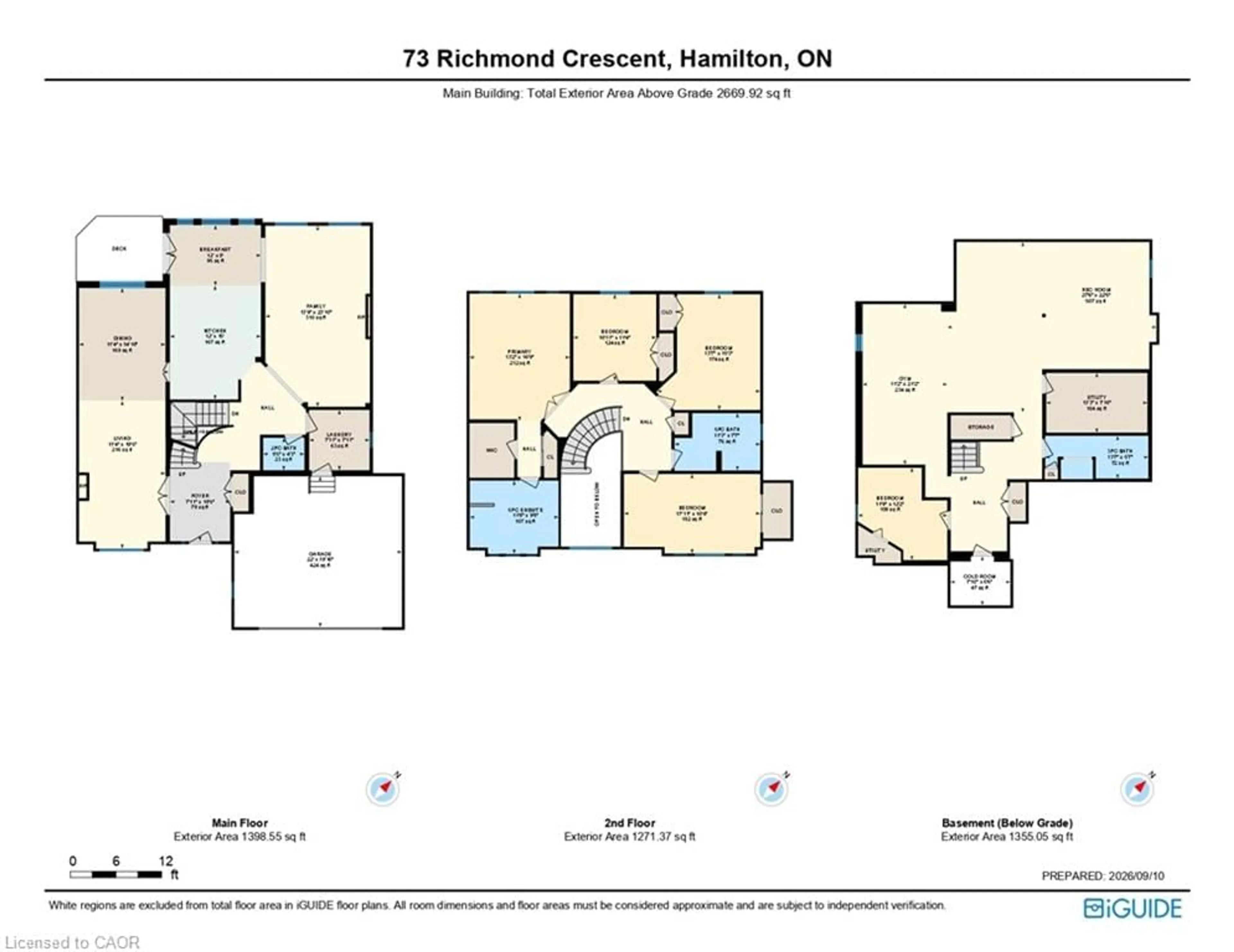 Floor plan for 73 Richmond Cres, Stoney Creek Ontario L8E 5T9