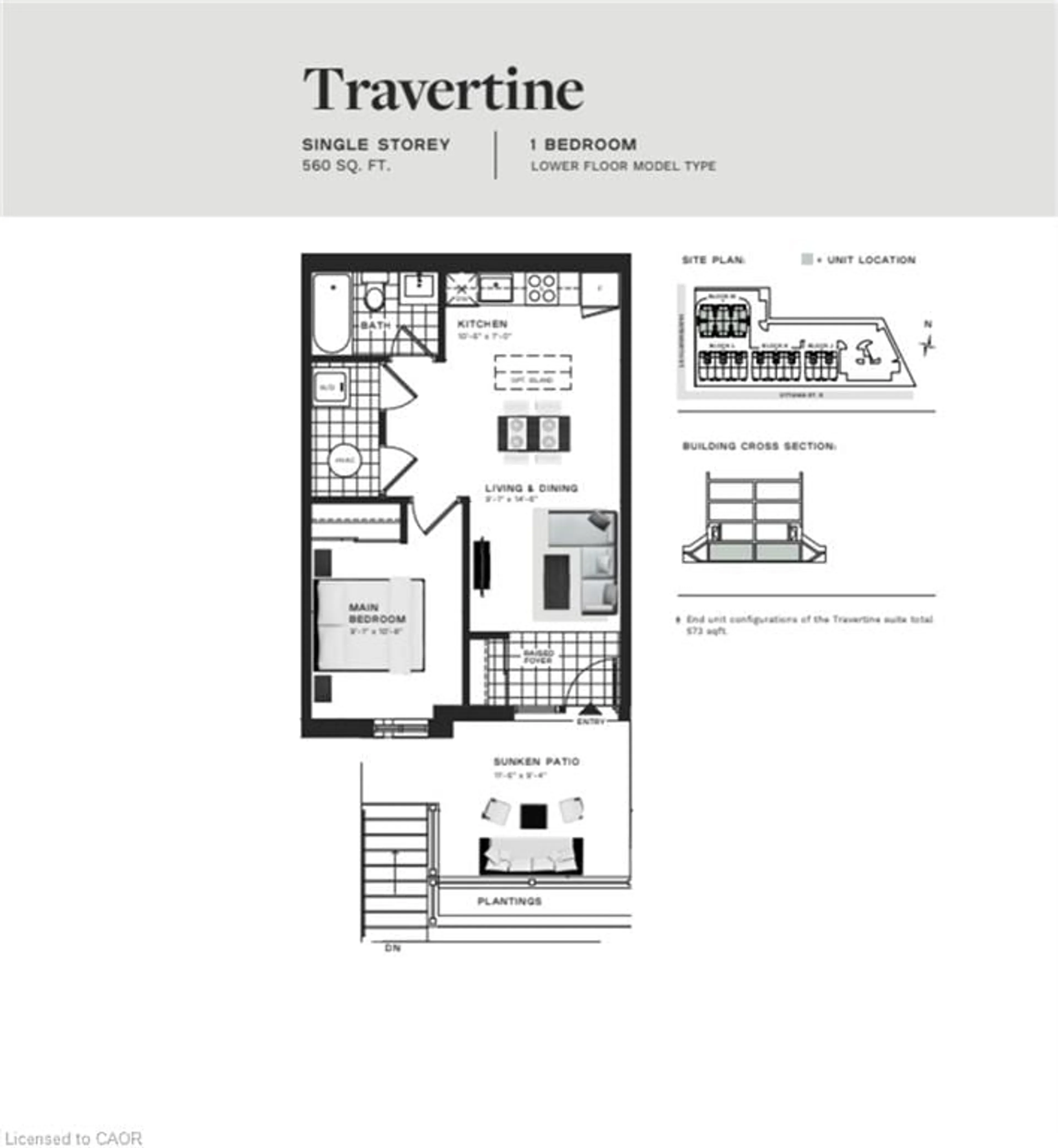Floor plan for 40 Palace St #M10, Kitchener Ontario N2E 0L2