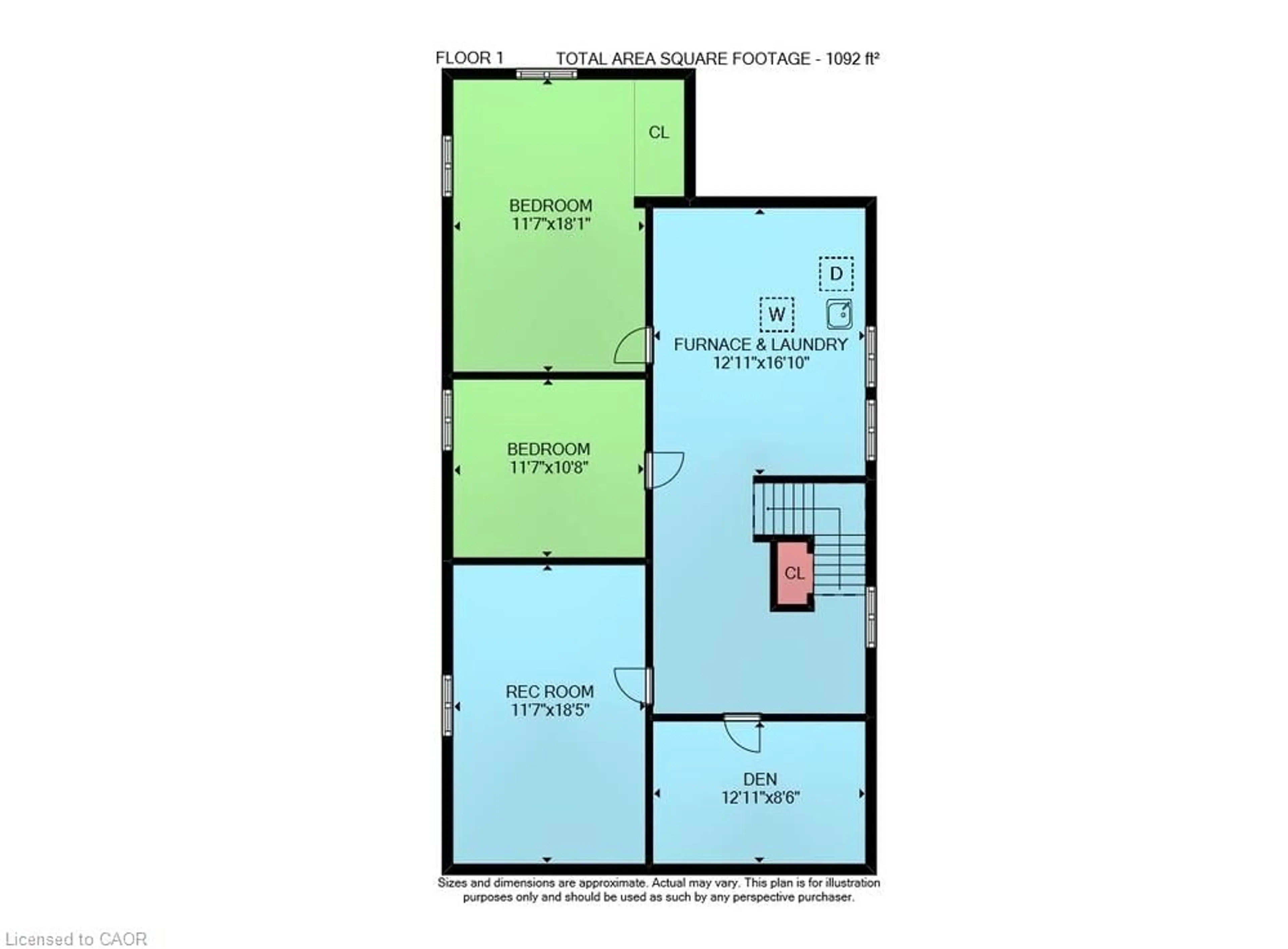 Floor plan for 627 Geneva Park Dr, Burlington Ontario L7N 3C2