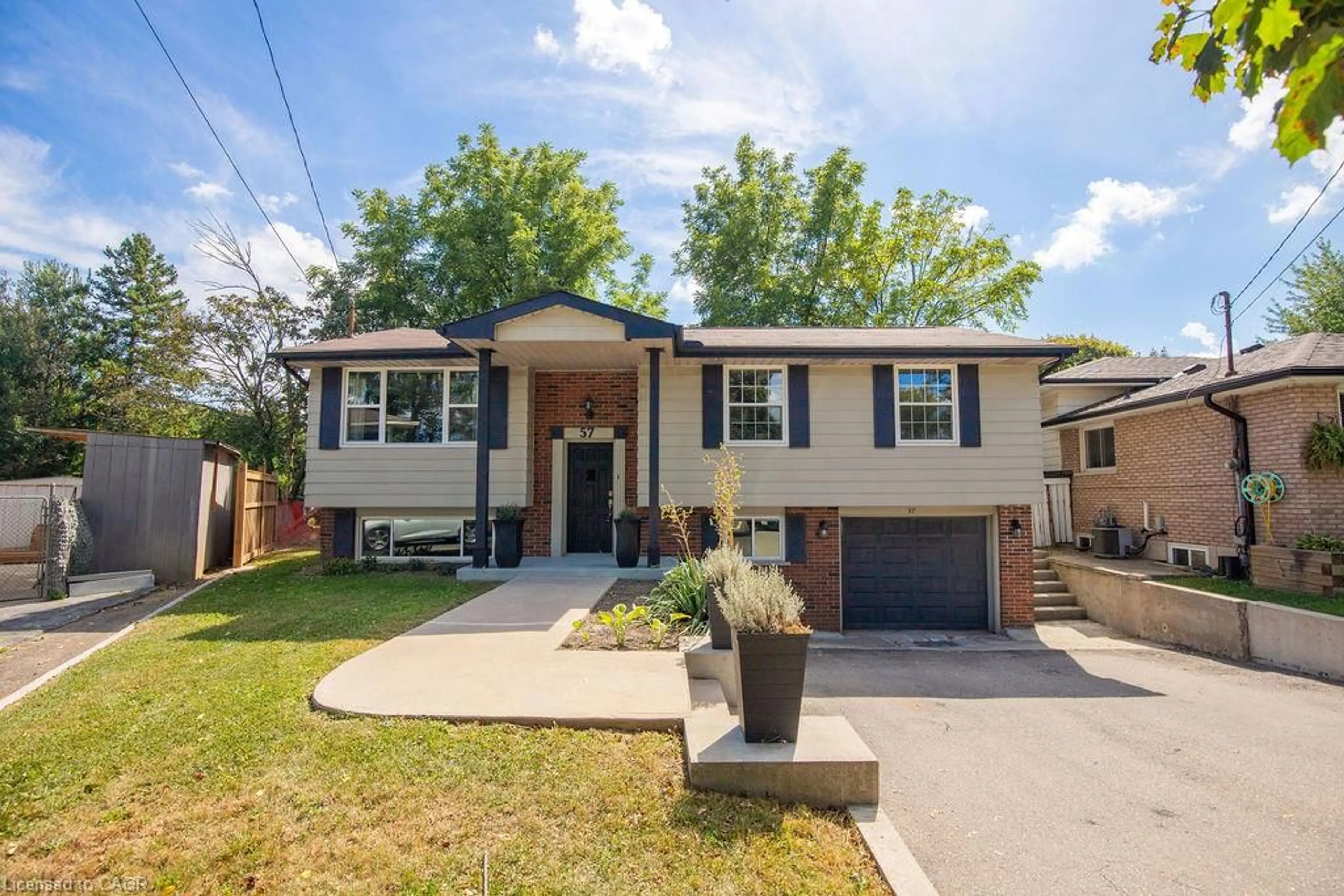 Home with vinyl exterior material, street for 57 Valery Crt, Hamilton Ontario L9C 2W2