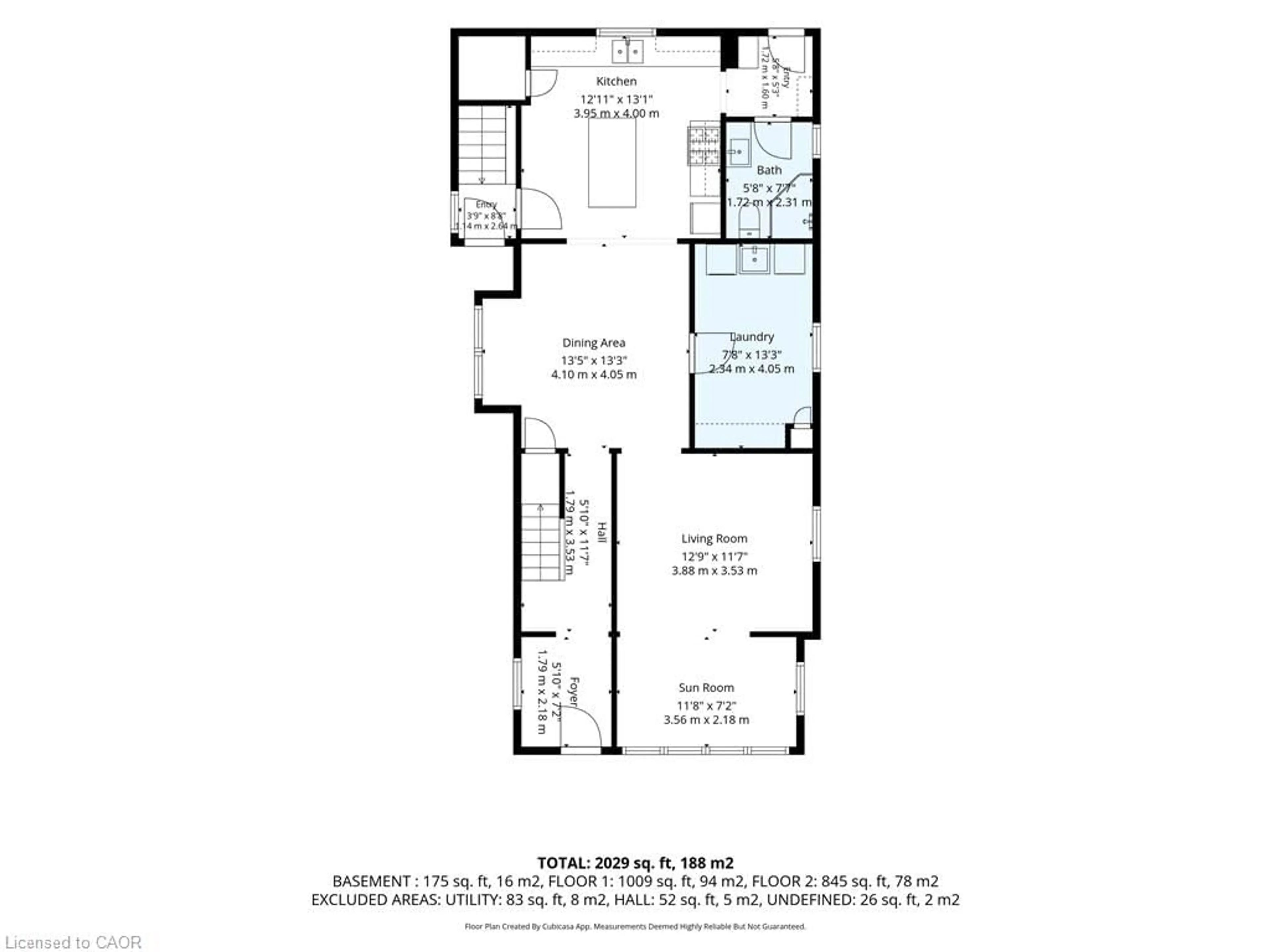 Floor plan for 214 John St, Simcoe Ontario N3Y 2Y5