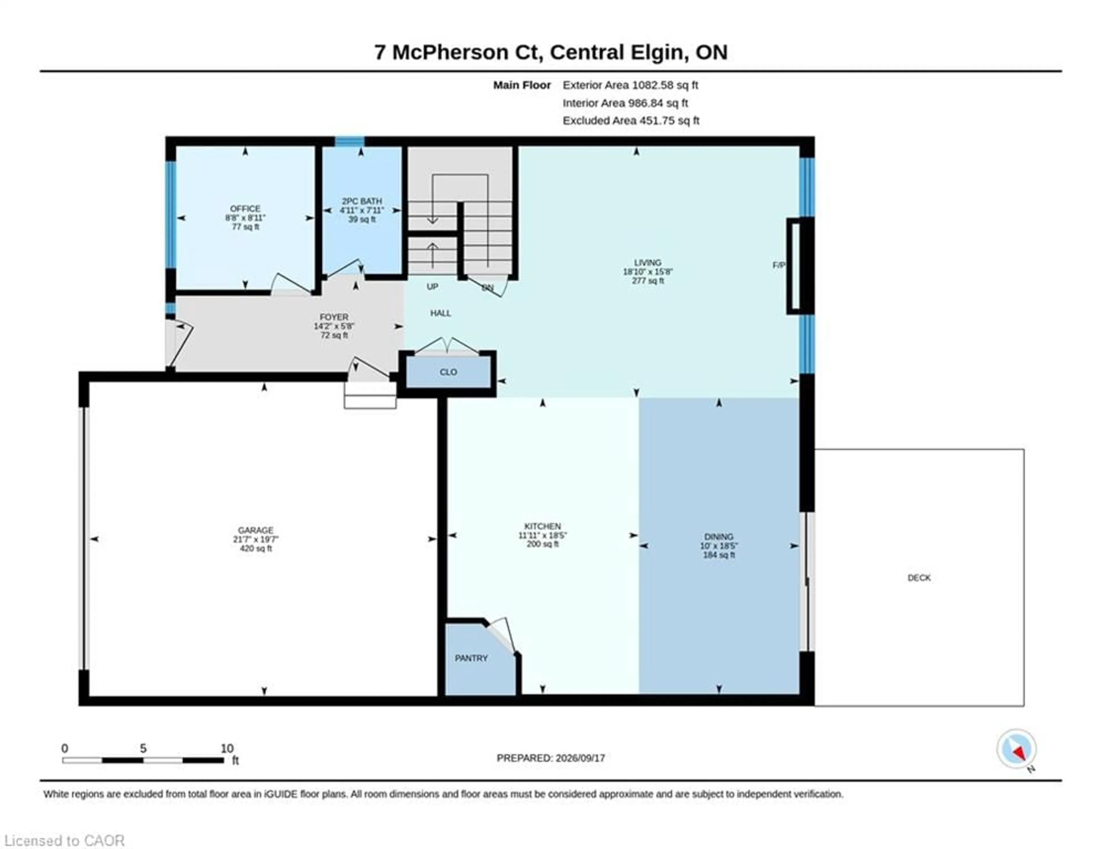 Floor plan for 7 Mcpherson Crt, Lyndhurst Ontario N5P 0E5