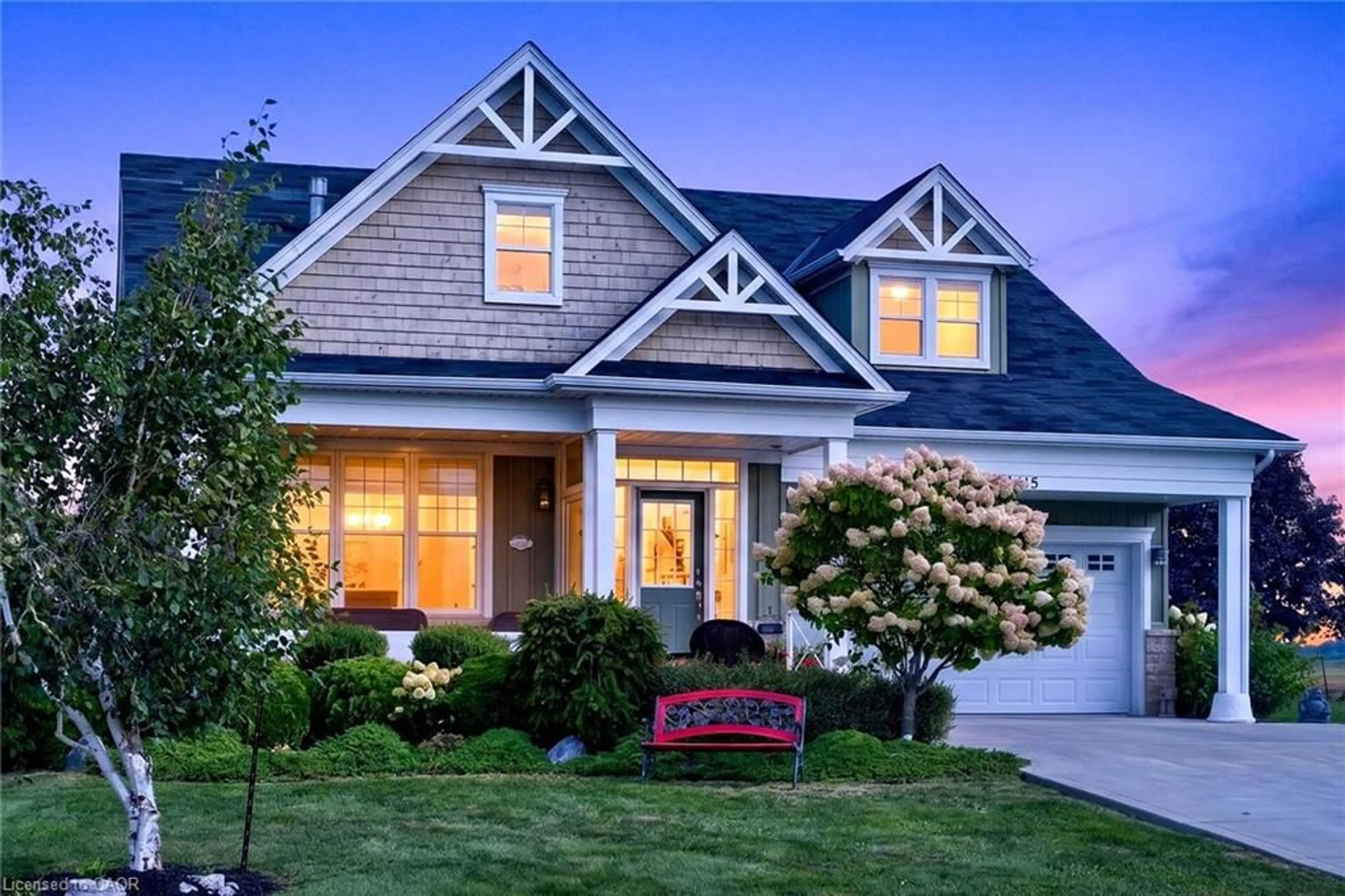 Home with vinyl exterior material, street for 165 New Lakeshore Rd, Port Dover Ontario N0A 1N3