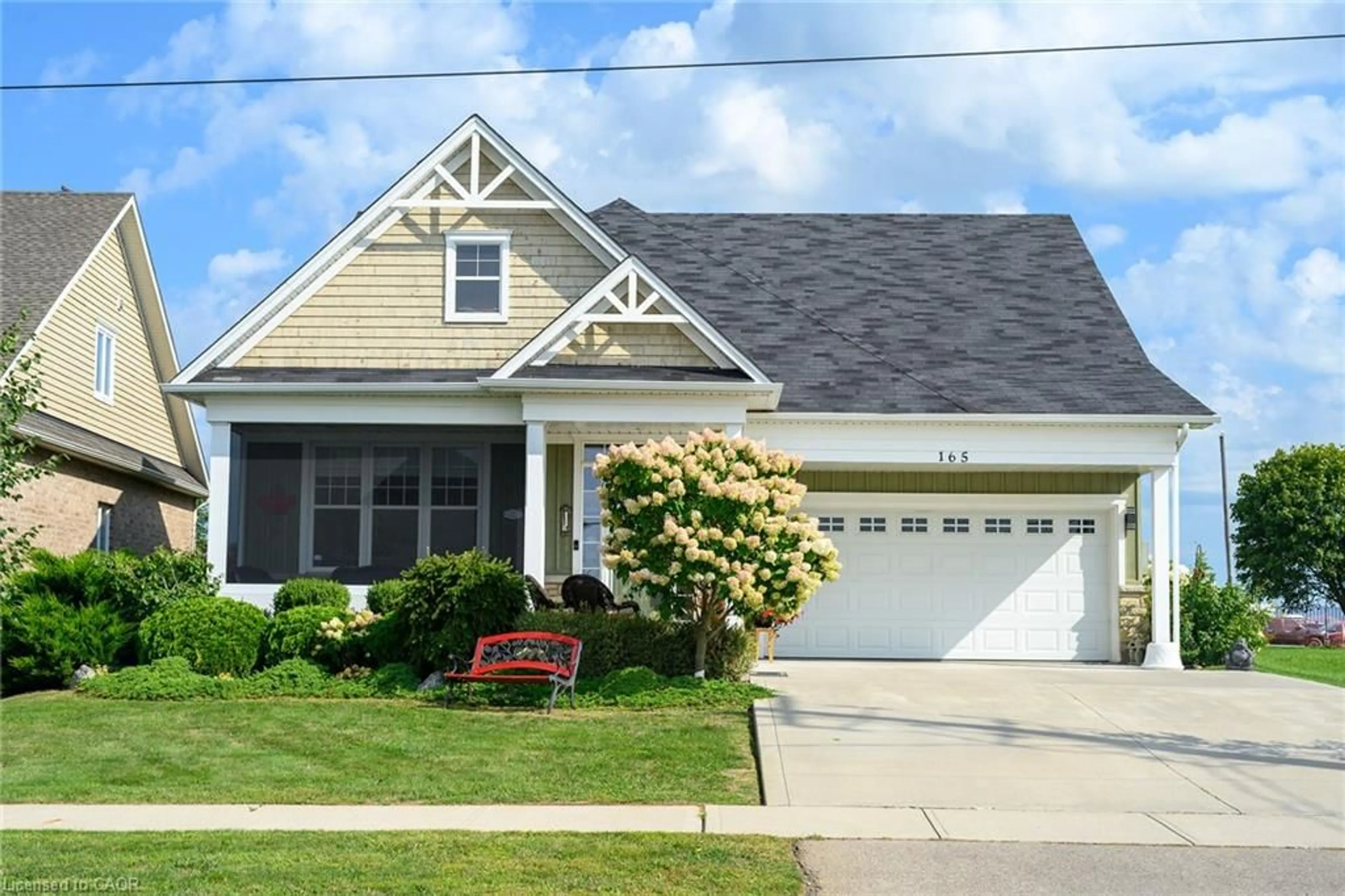Home with vinyl exterior material, street for 165 New Lakeshore Rd, Port Dover Ontario N0A 1N3