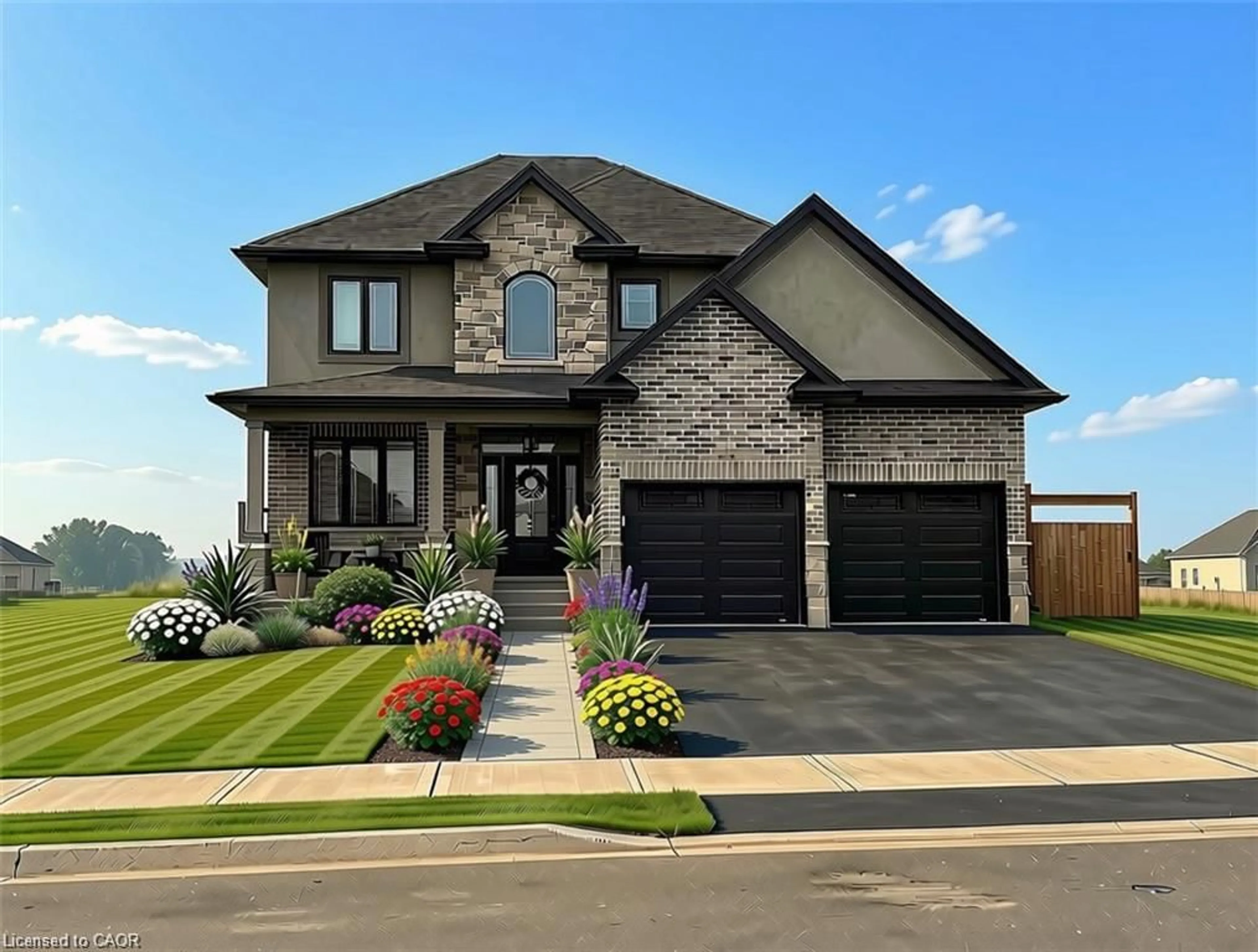 Home with brick exterior material, street for 163 Gibbons St, Waterford Ontario N0E 1Y0