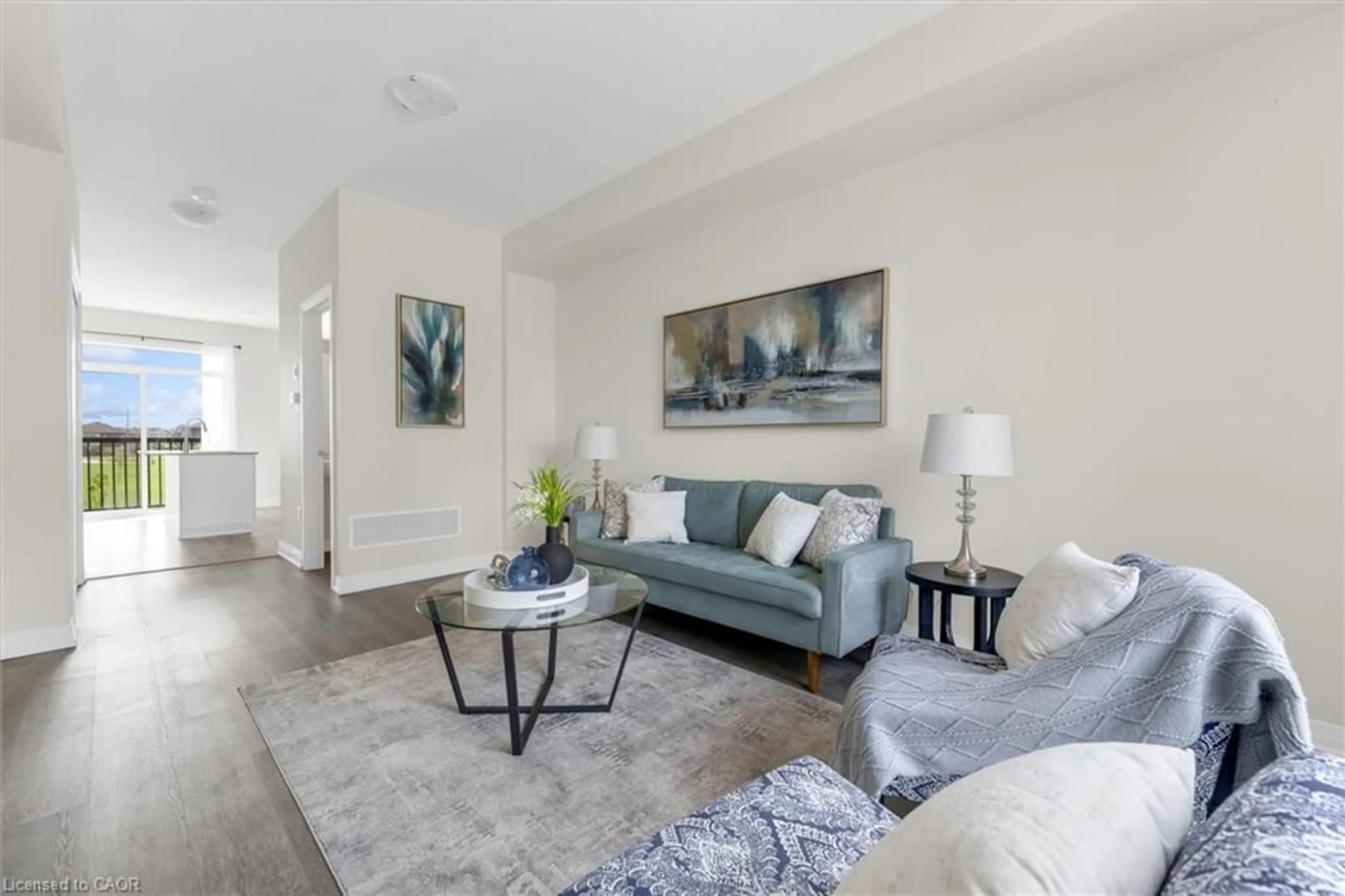 Living room with furniture, unknown for 185 Bedrock Dr #24, Stoney Creek Ontario L8J 0M5