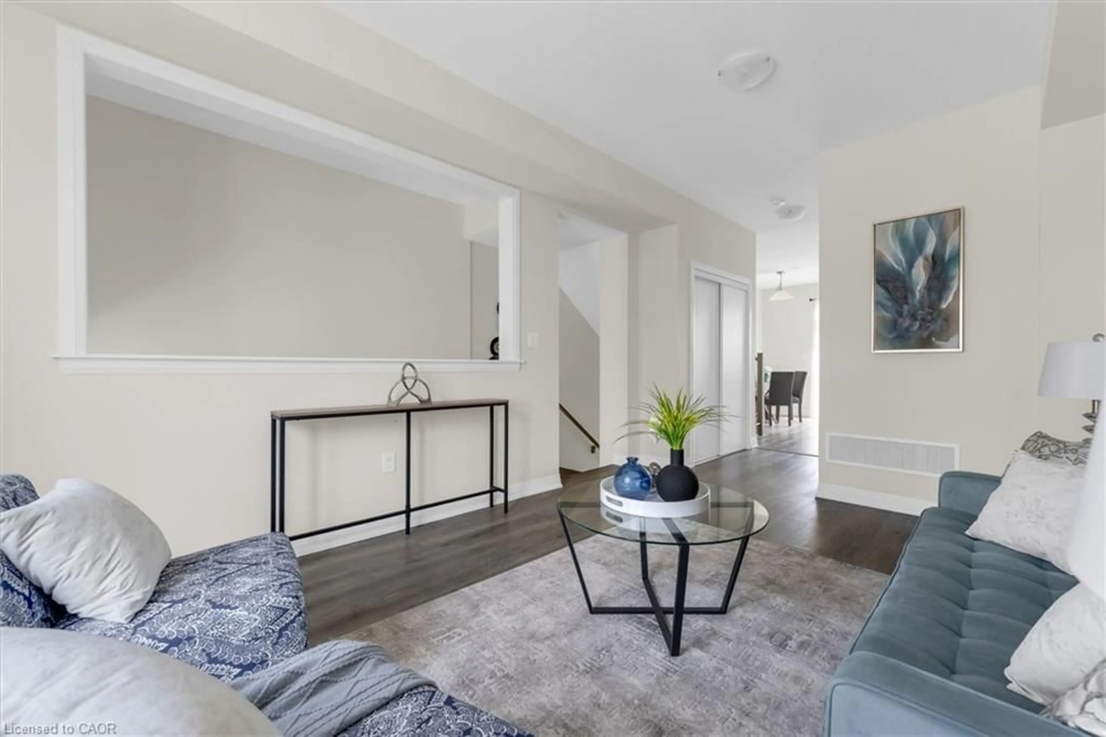 Living room with furniture, unknown for 185 Bedrock Dr #24, Stoney Creek Ontario L8J 0M5