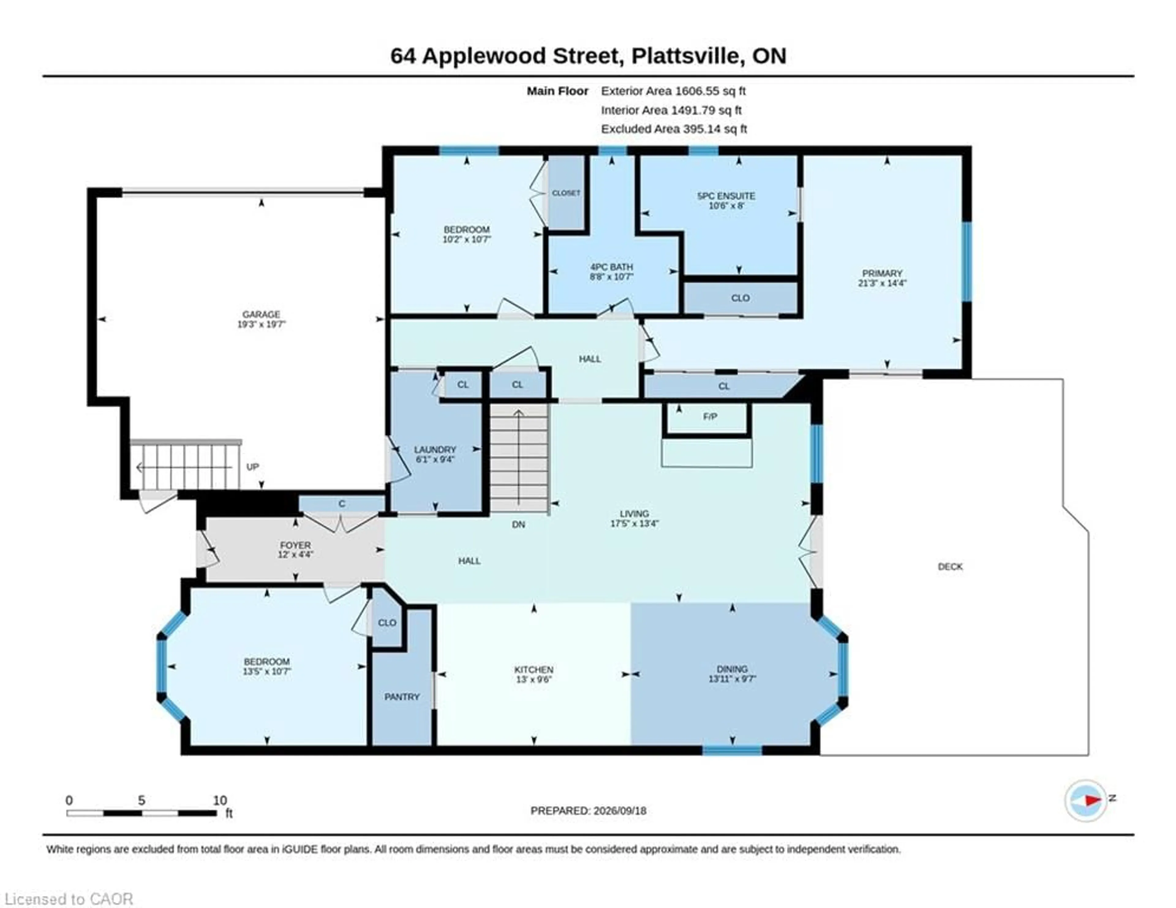 Floor plan for 64 Applewood St, Plattsville Ontario N0J 1S0