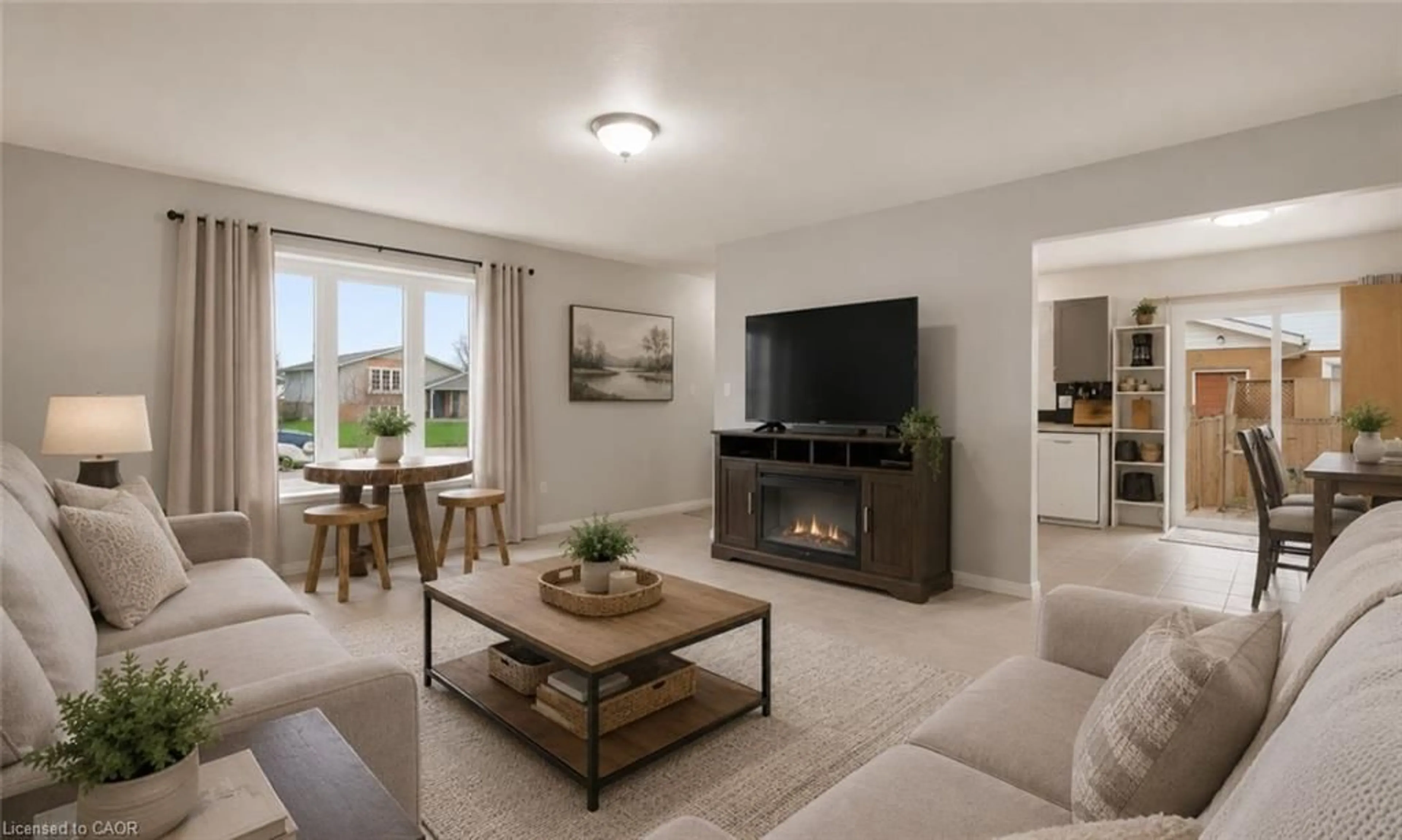 Living room with furniture, ceramic/tile floor for 8 Abbott Lane, Cayuga Ontario N0A 1E0