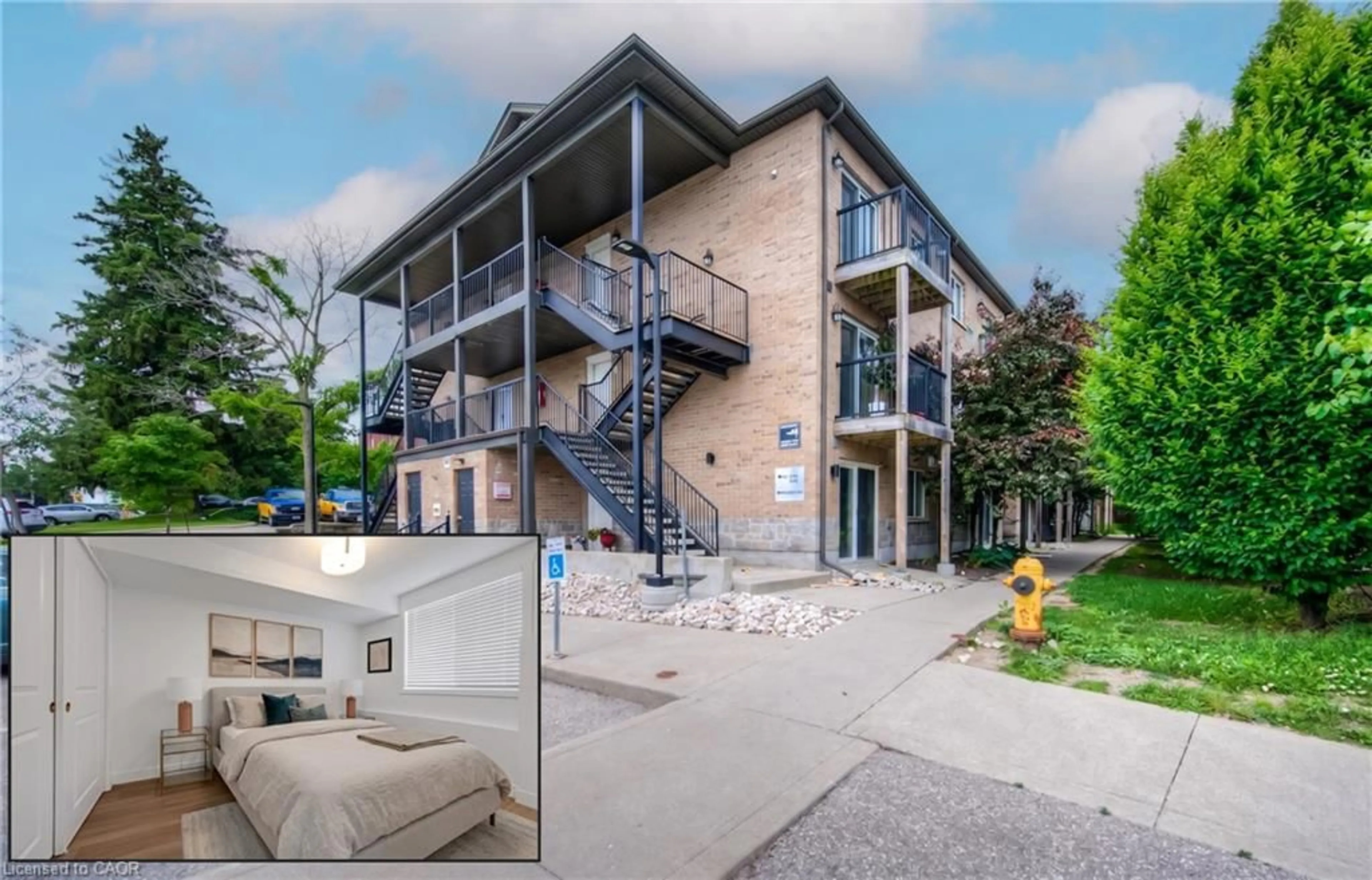 A pic from outside/outdoor area/front of a property/back of a property/a pic from drone, building for 185 Windale Cres #1C, Kitchener Ontario N2E 0G3