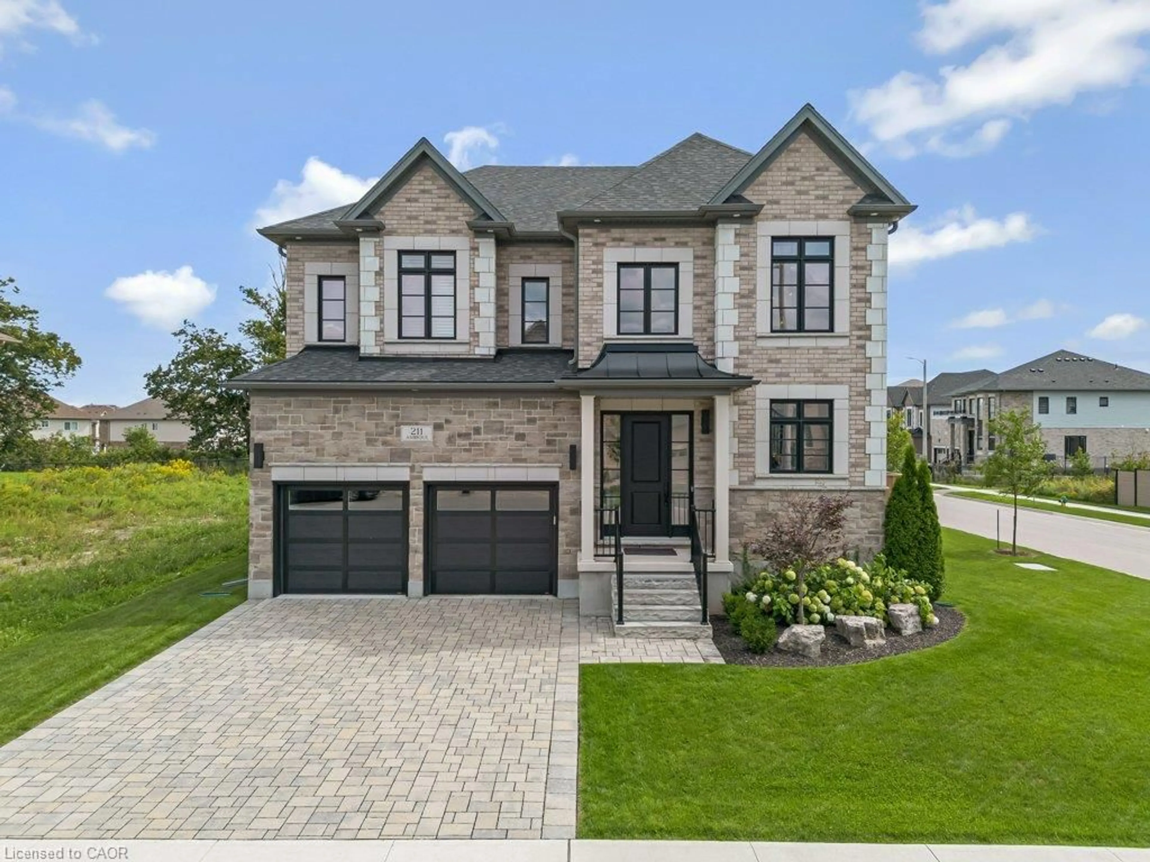 Home with brick exterior material, street for 211 Ambrous Cres, Guelph Ontario N1G 0G3
