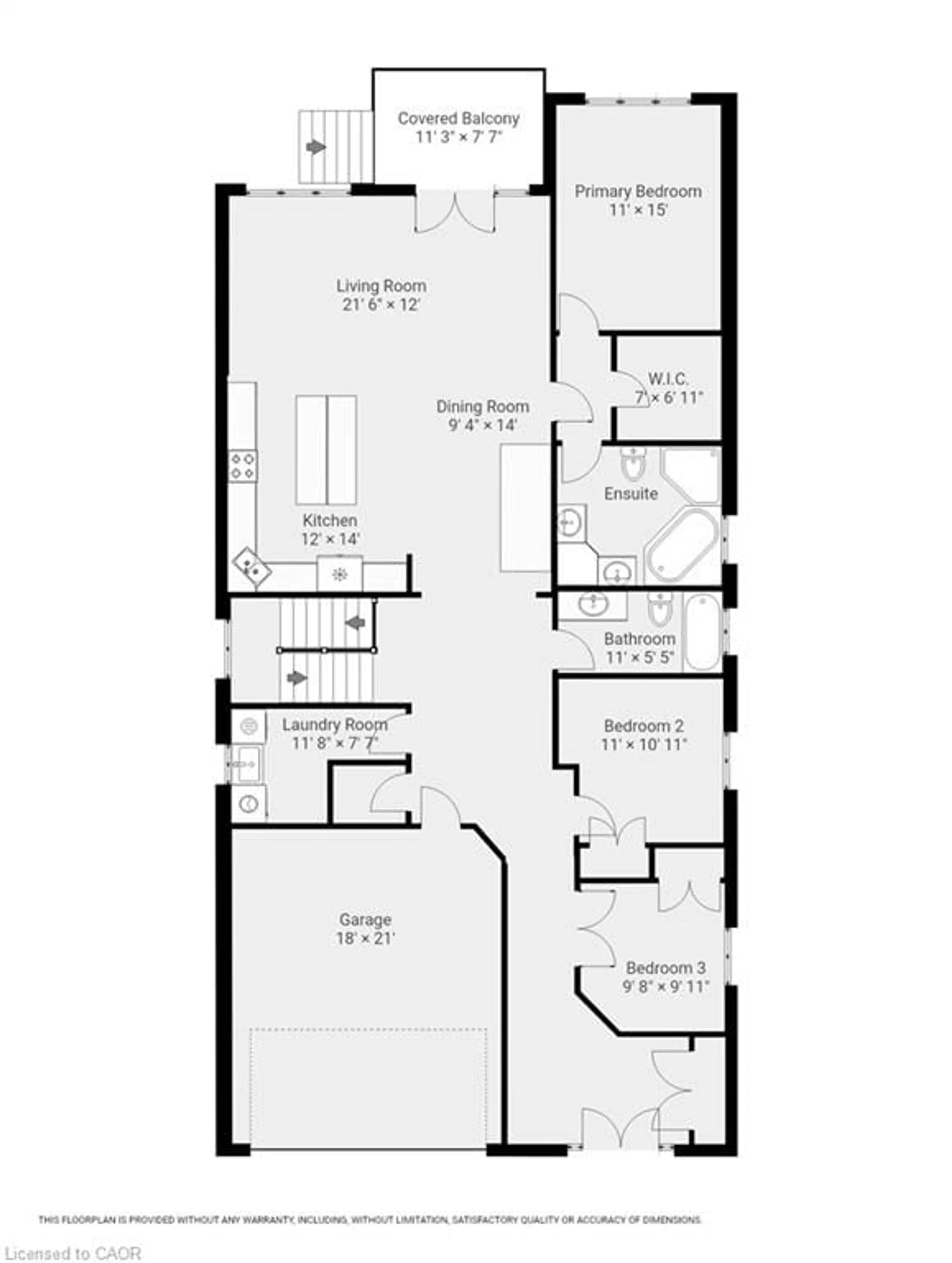 Floor plan for 205 Paige Pl, Kitchener Ontario N2K 4P5