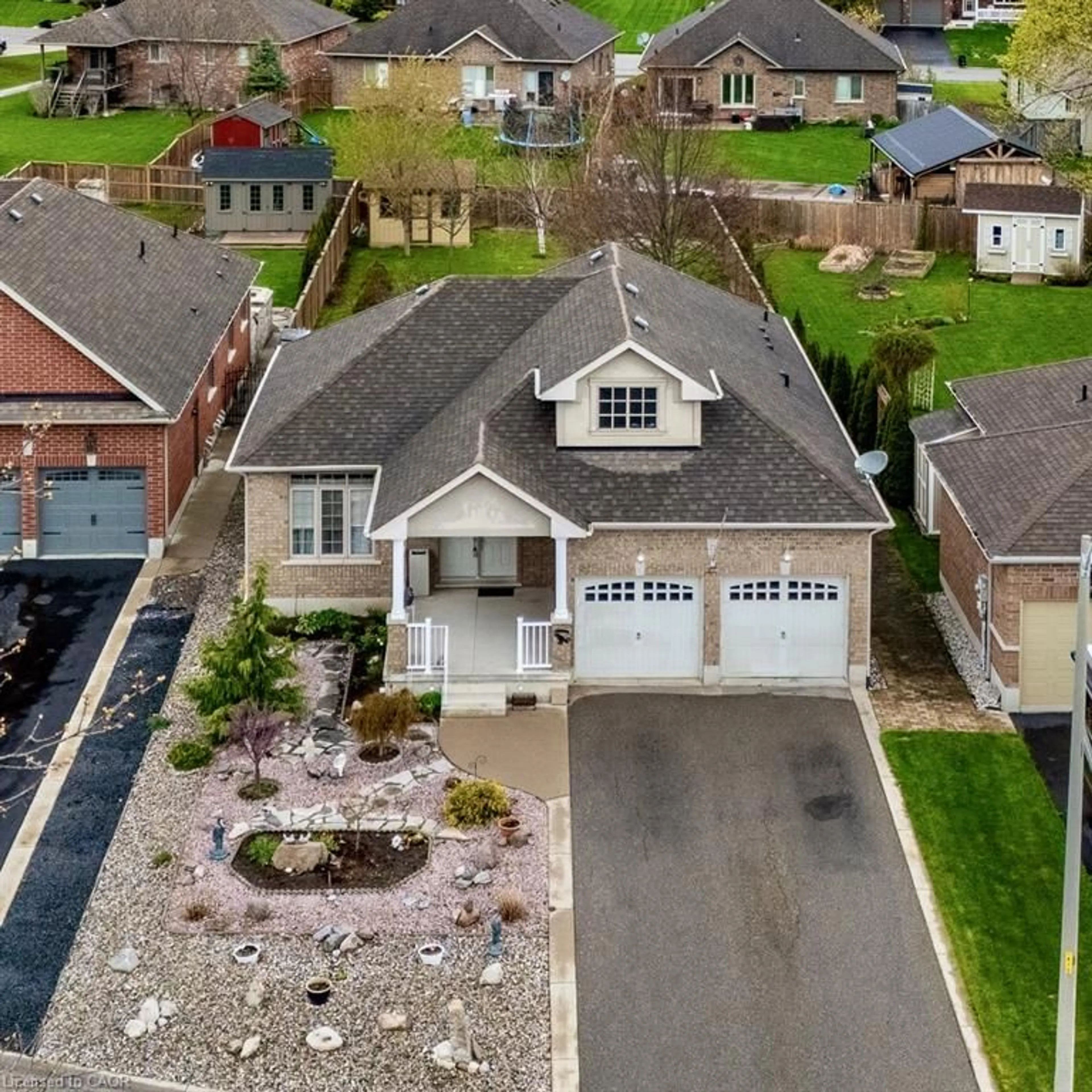 A pic from outside/outdoor area/front of a property/back of a property/a pic from drone, street for 21 Kelly Dr, Port Dover Ontario N0A 1N5