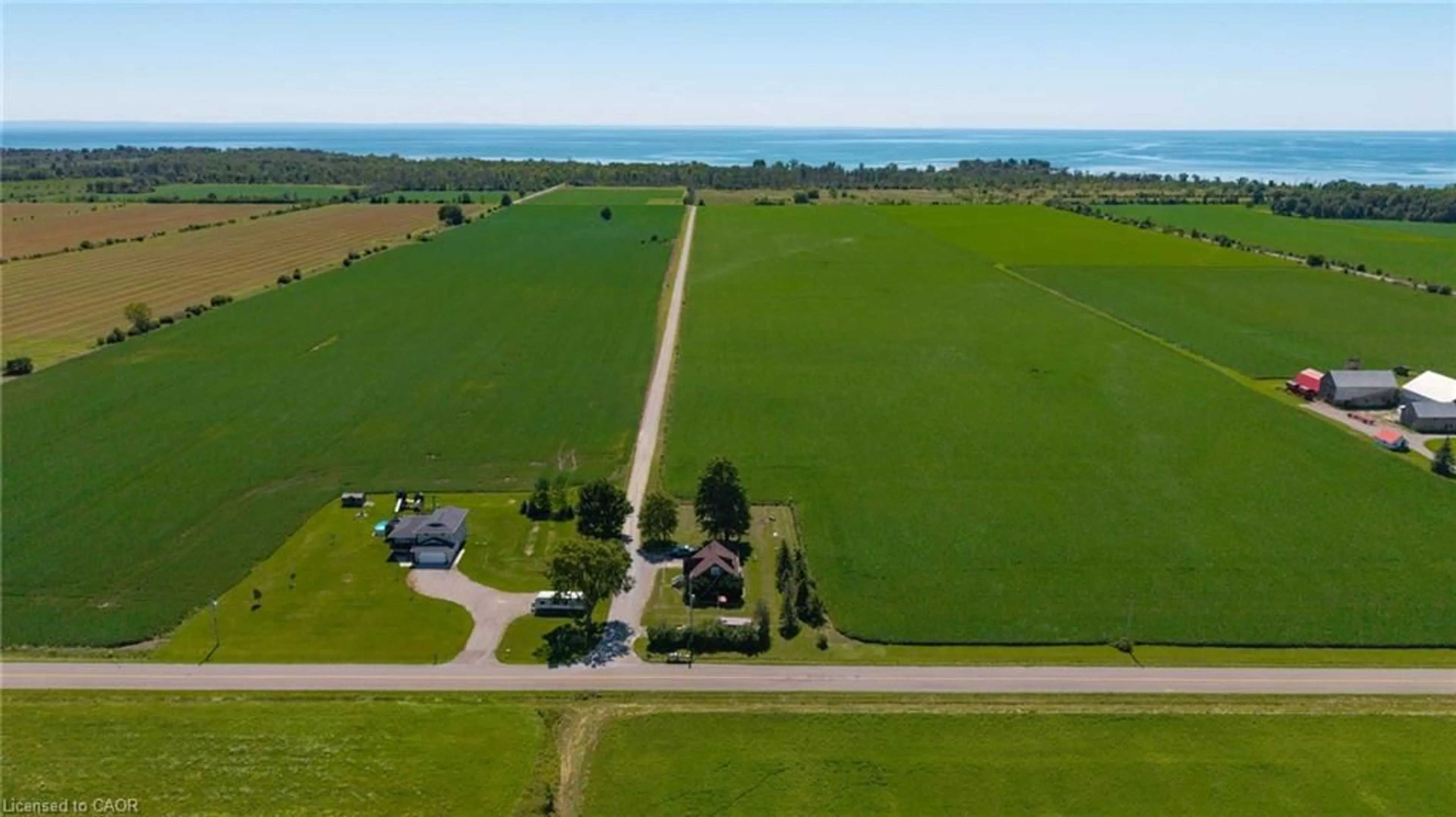 A pic from outside/outdoor area/front of a property/back of a property/a pic from drone, water/lake/river/ocean view for 4 Baygrove Line, Dunnville Ontario N1A 2W8