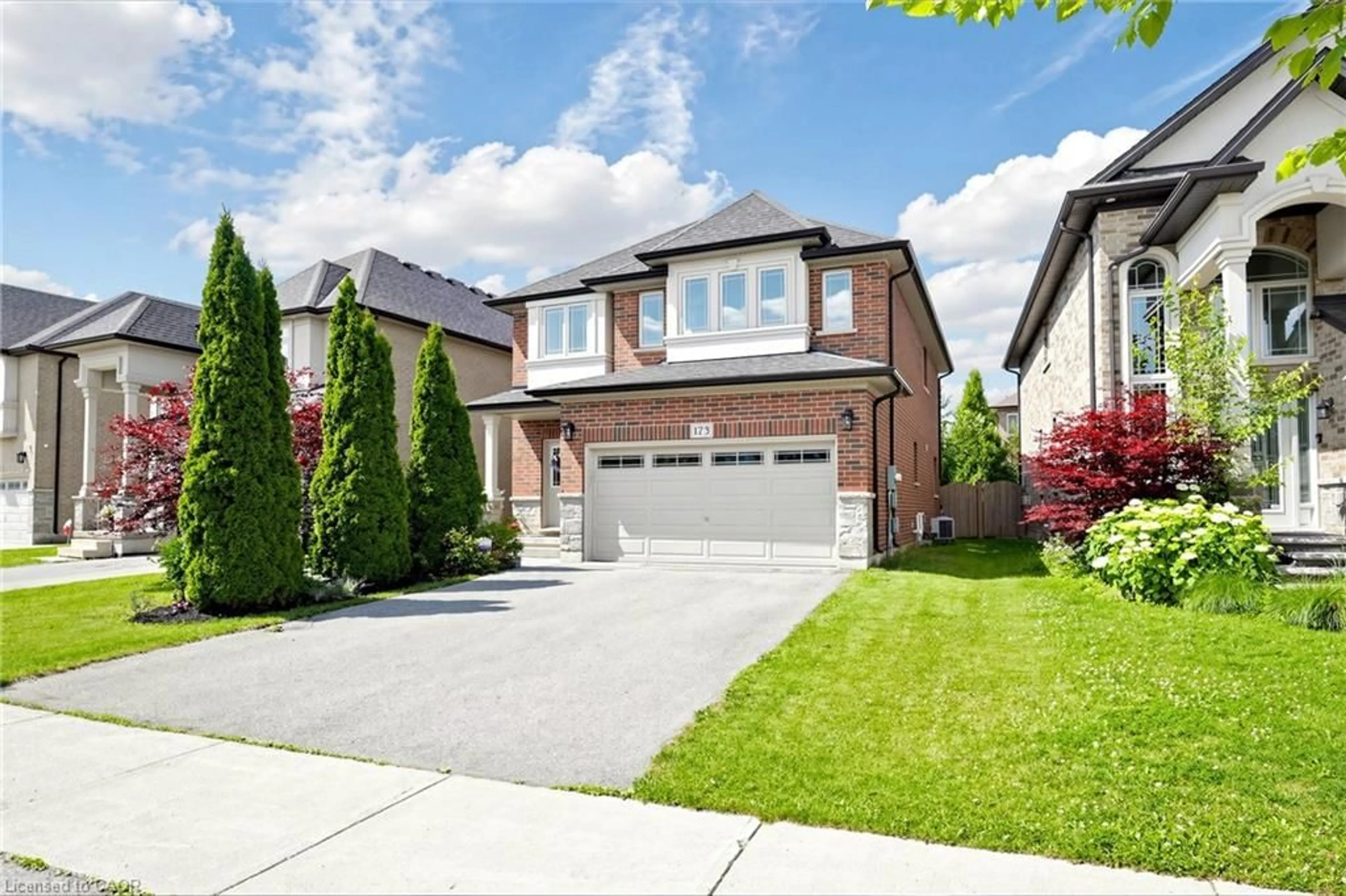 Home with brick exterior material, street for 173 Raymond Rd, Ancaster Ontario L9K 0G9