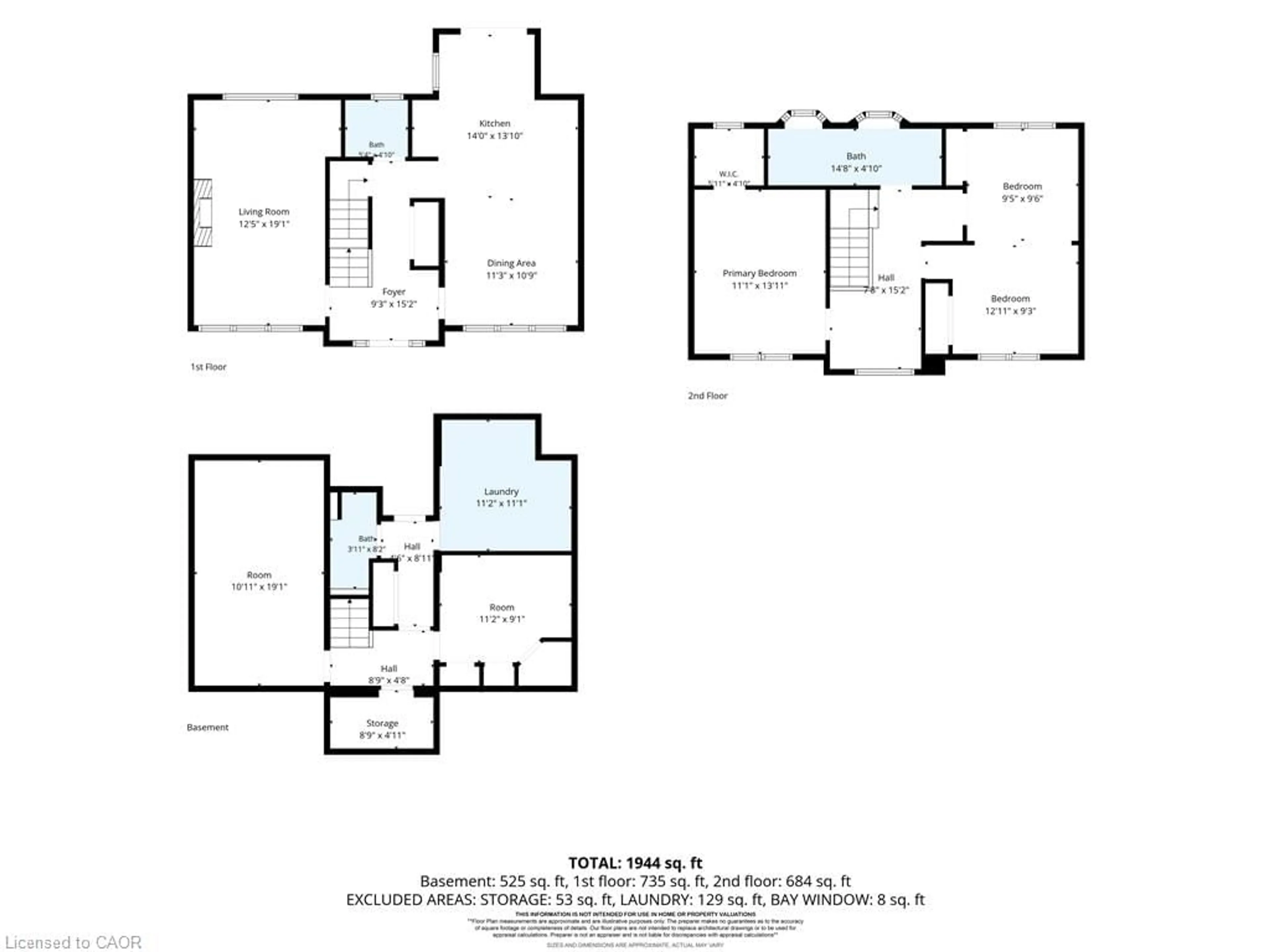 Floor plan for 21 Farewell Cres, Smithville Ontario L0R 2A0