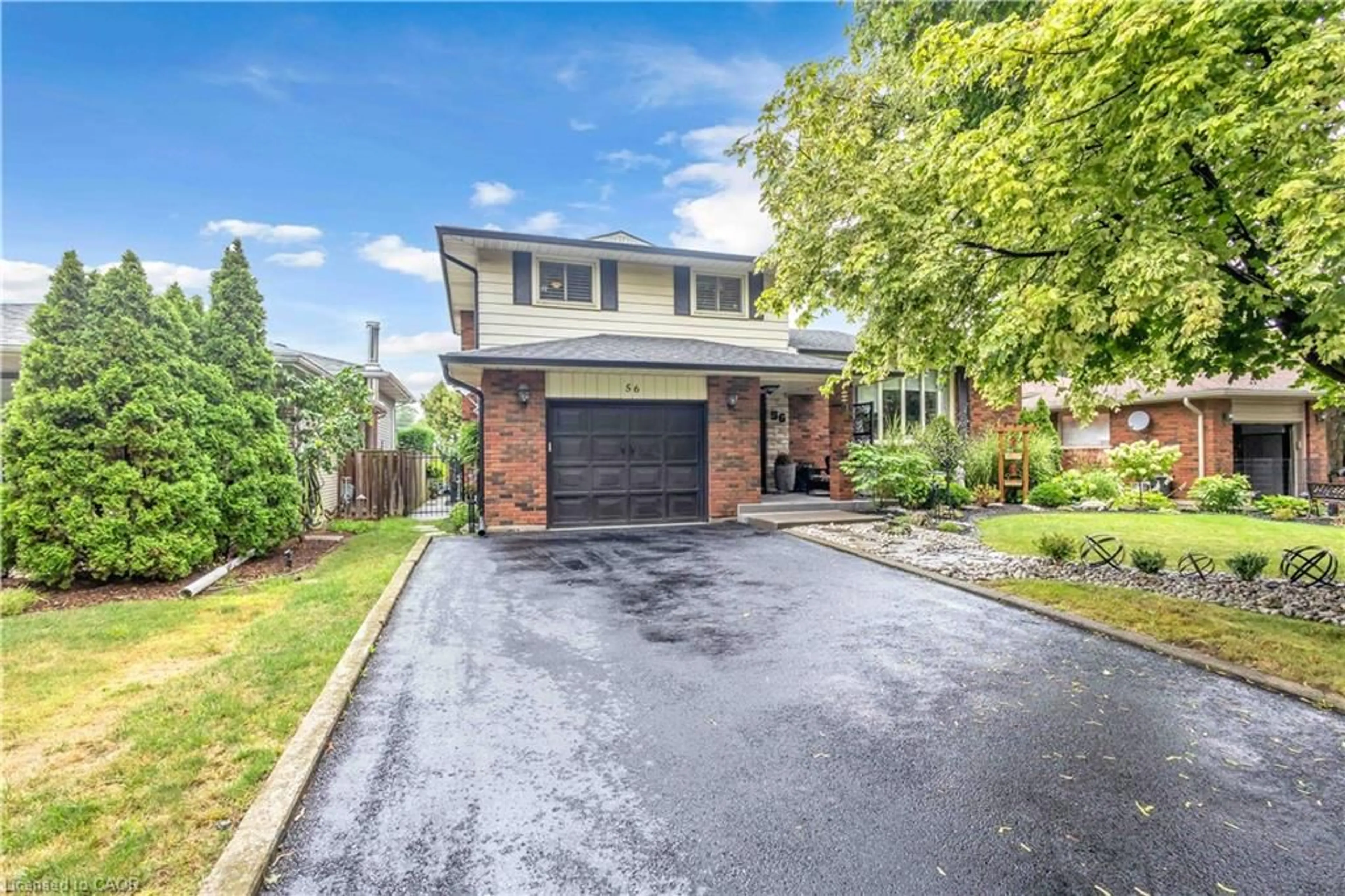 Home with brick exterior material, street for 56 Scotia Ave, Brantford Ontario N3R 6X5