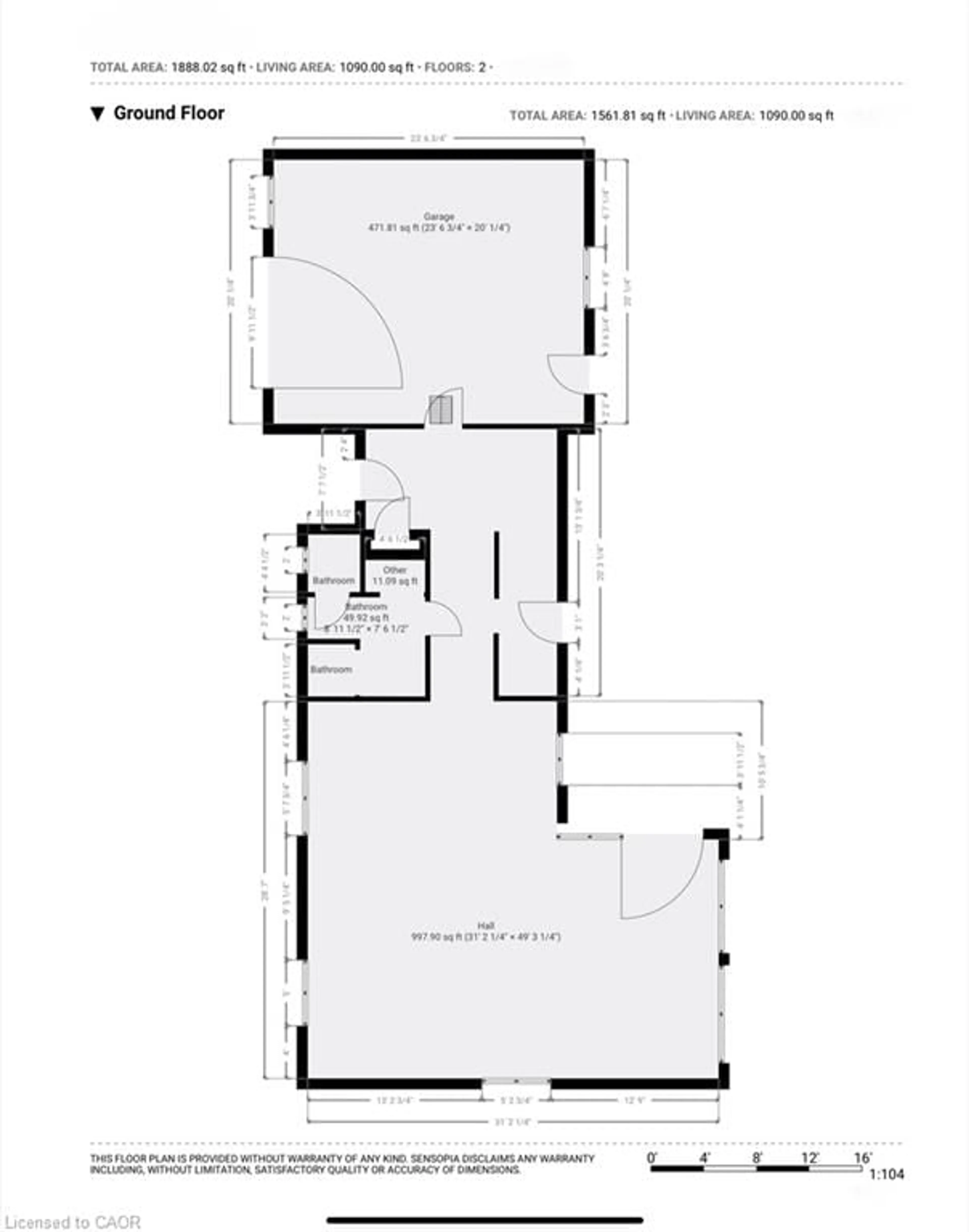 Floor plan for 21 Villella Rd, Lowbanks Ontario N0A 1K0