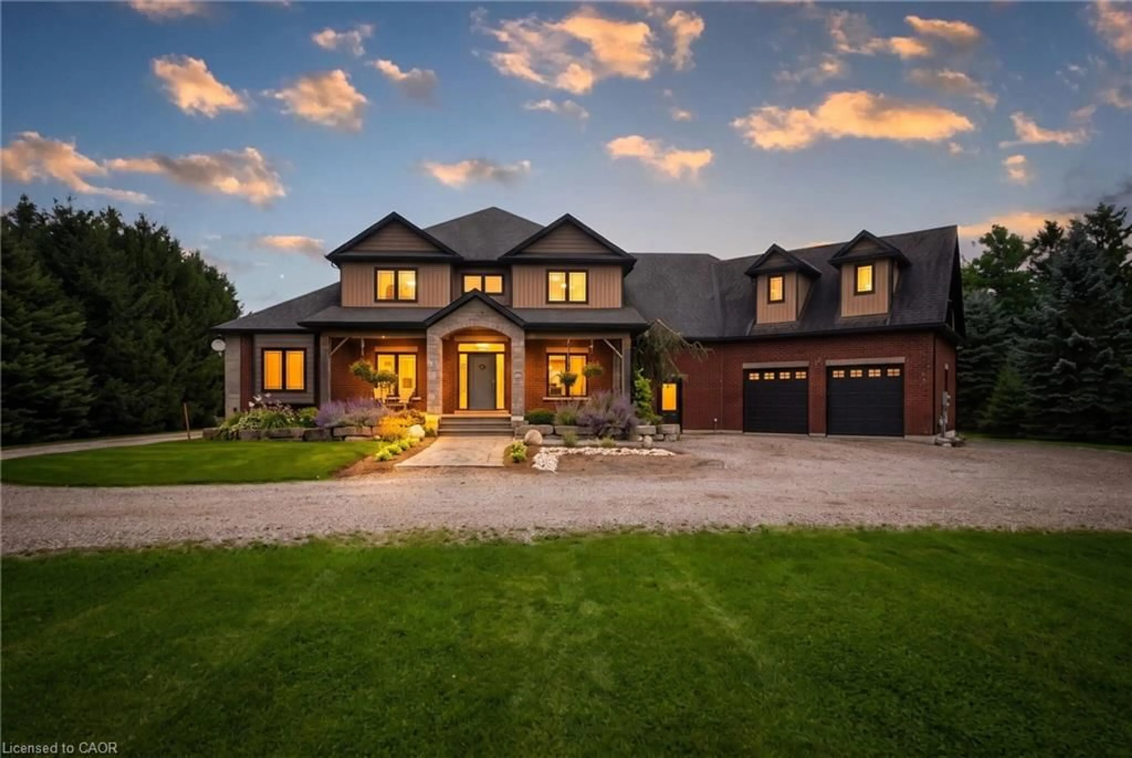 Home with brick exterior material, street for 7399 Wellington Rd 10, Moorefield Ontario N0G 2K0