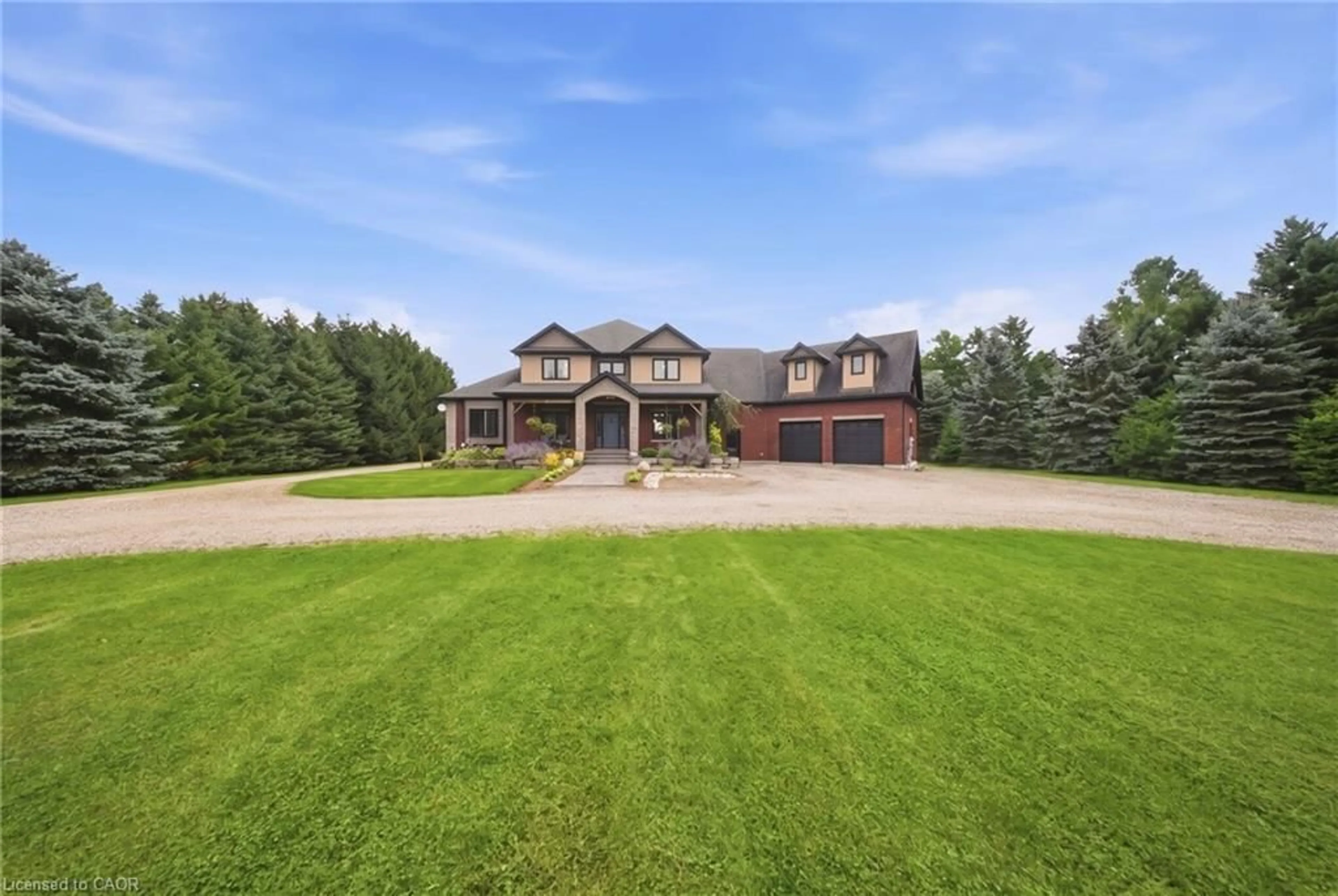 A pic from outside/outdoor area/front of a property/back of a property/a pic from drone, unknown for 7399 Wellington Rd 10, Moorefield Ontario N0G 2K0