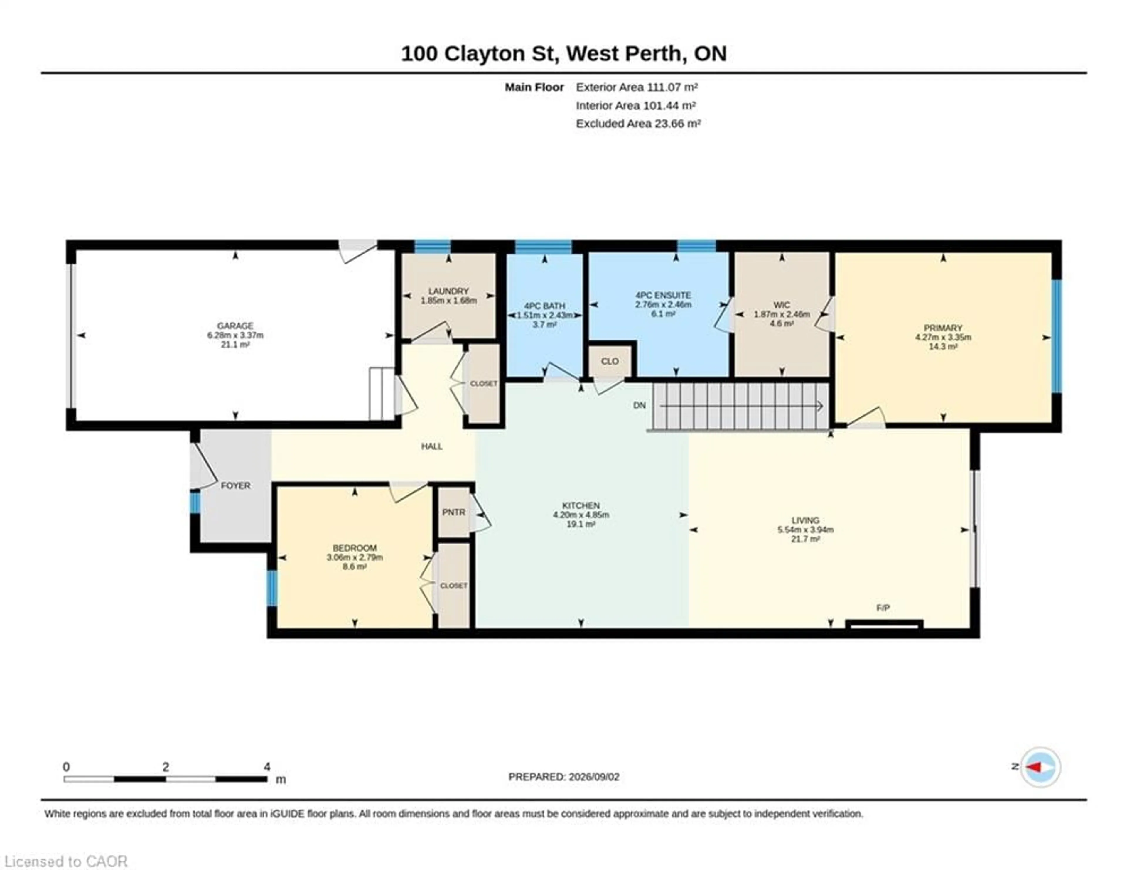 Floor plan for 100 Clayton St, Mitchell Ontario N0K 1N0