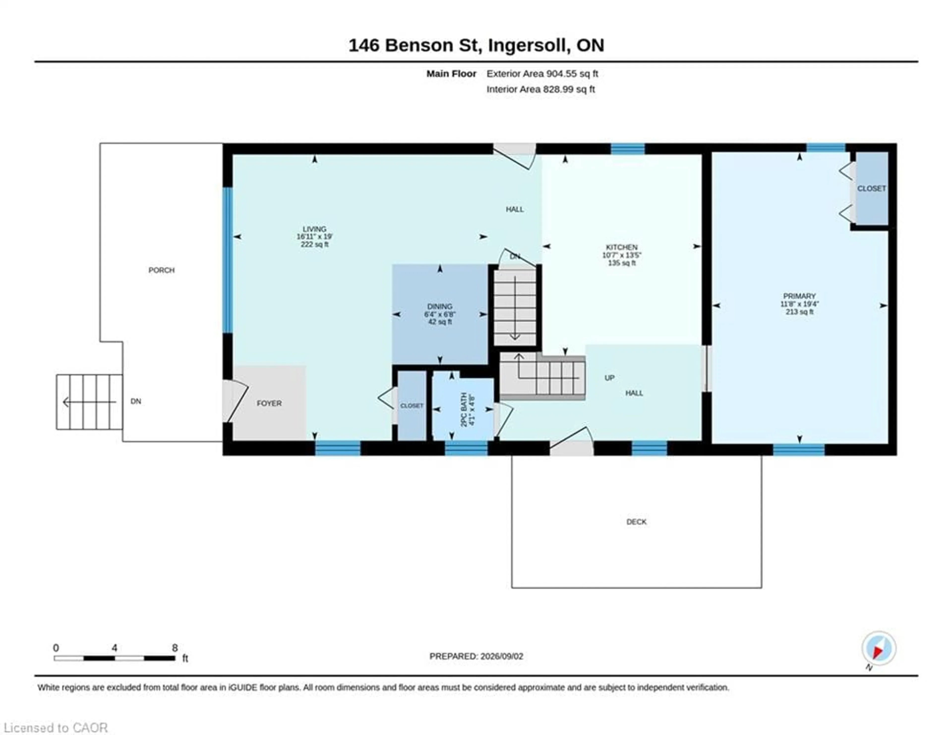 Floor plan for 146 Benson St, Ingersoll Ontario N5C 3A7