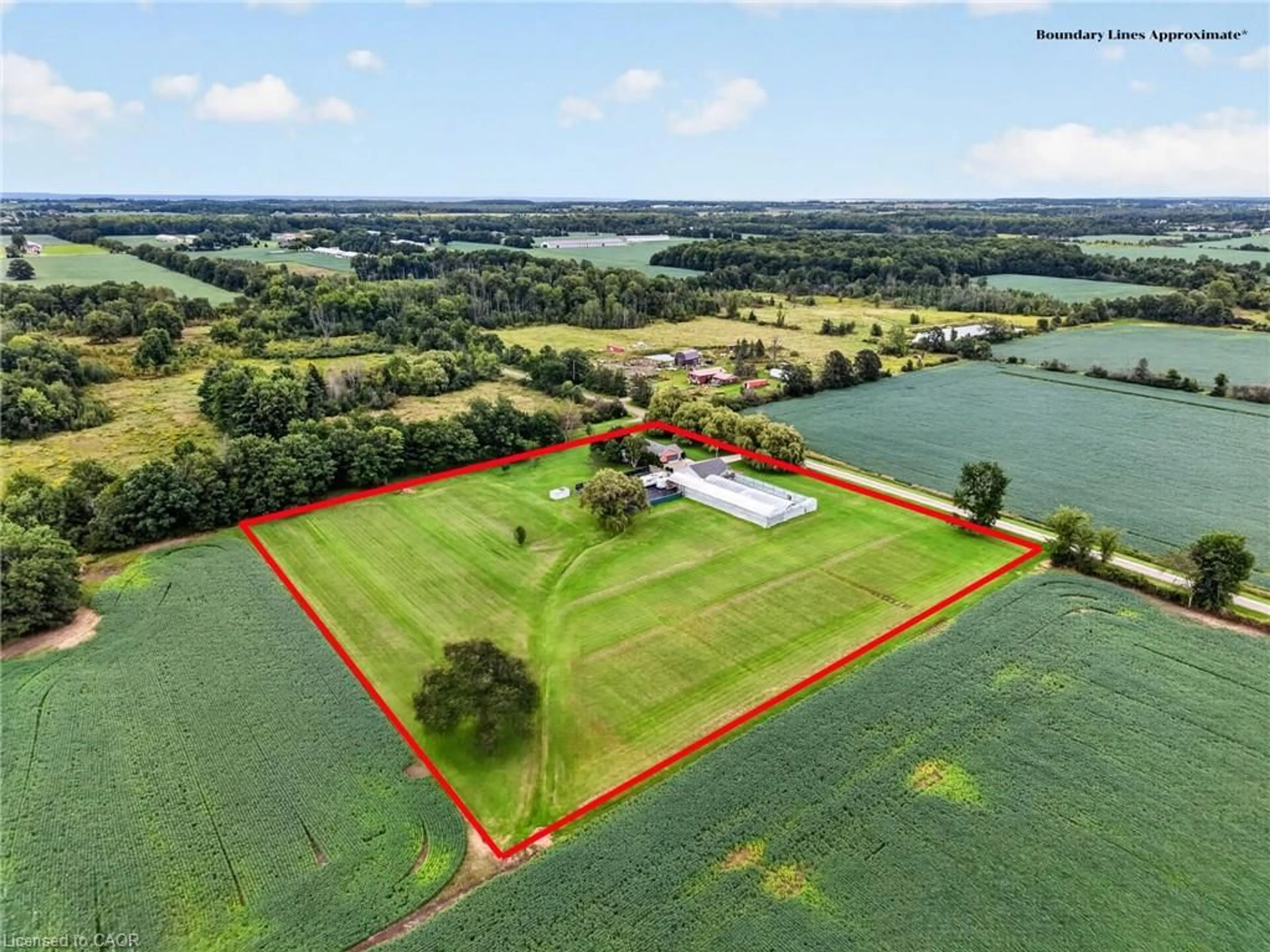 A pic from outside/outdoor area/front of a property/back of a property/a pic from drone, water/lake/river/ocean view for 3294 South Grimsby Road 7, West Lincoln Ontario L0R 2A0