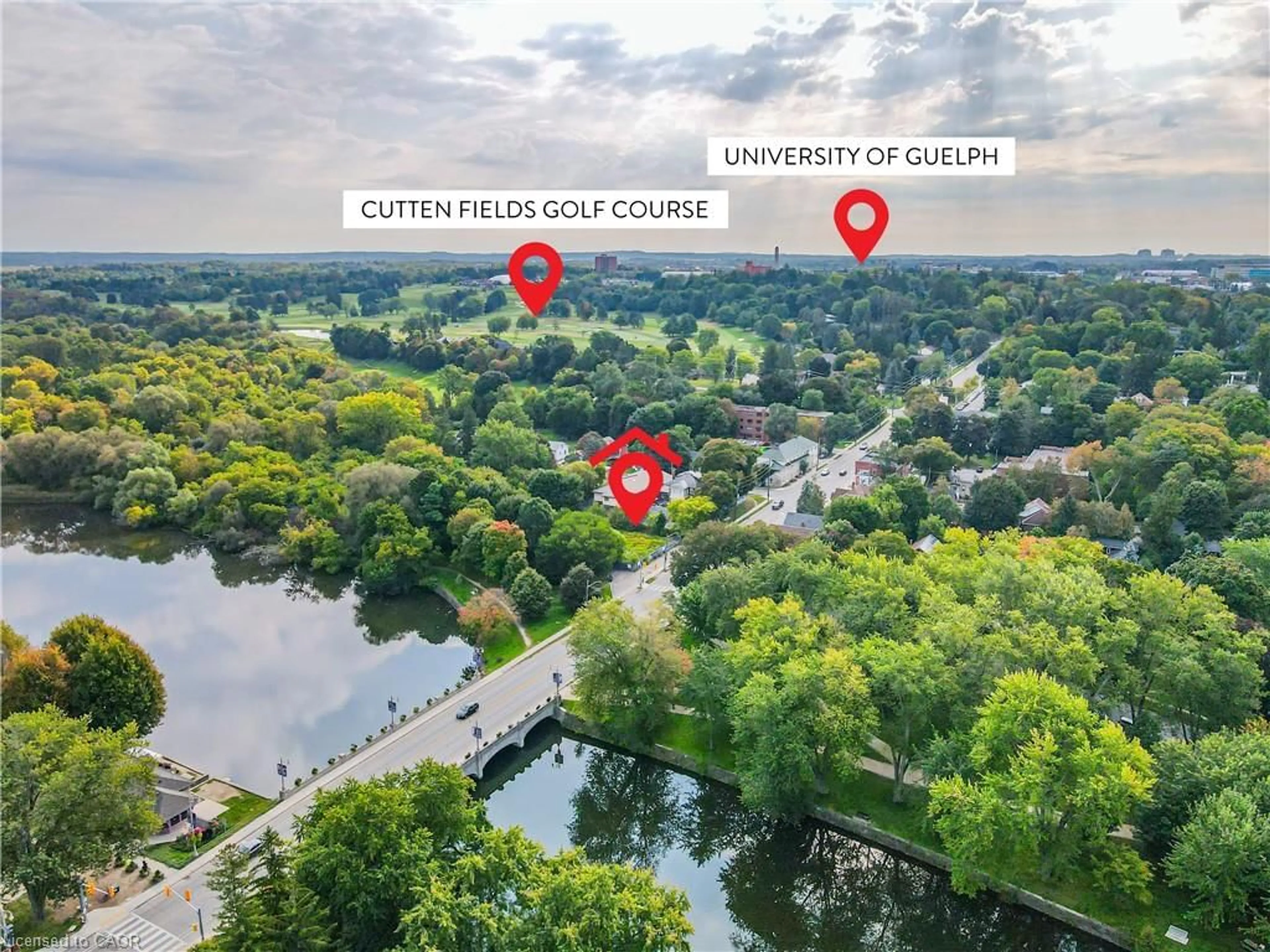 Picture of a map for 180 Gordon St #7, Guelph Ontario N1G 1X1