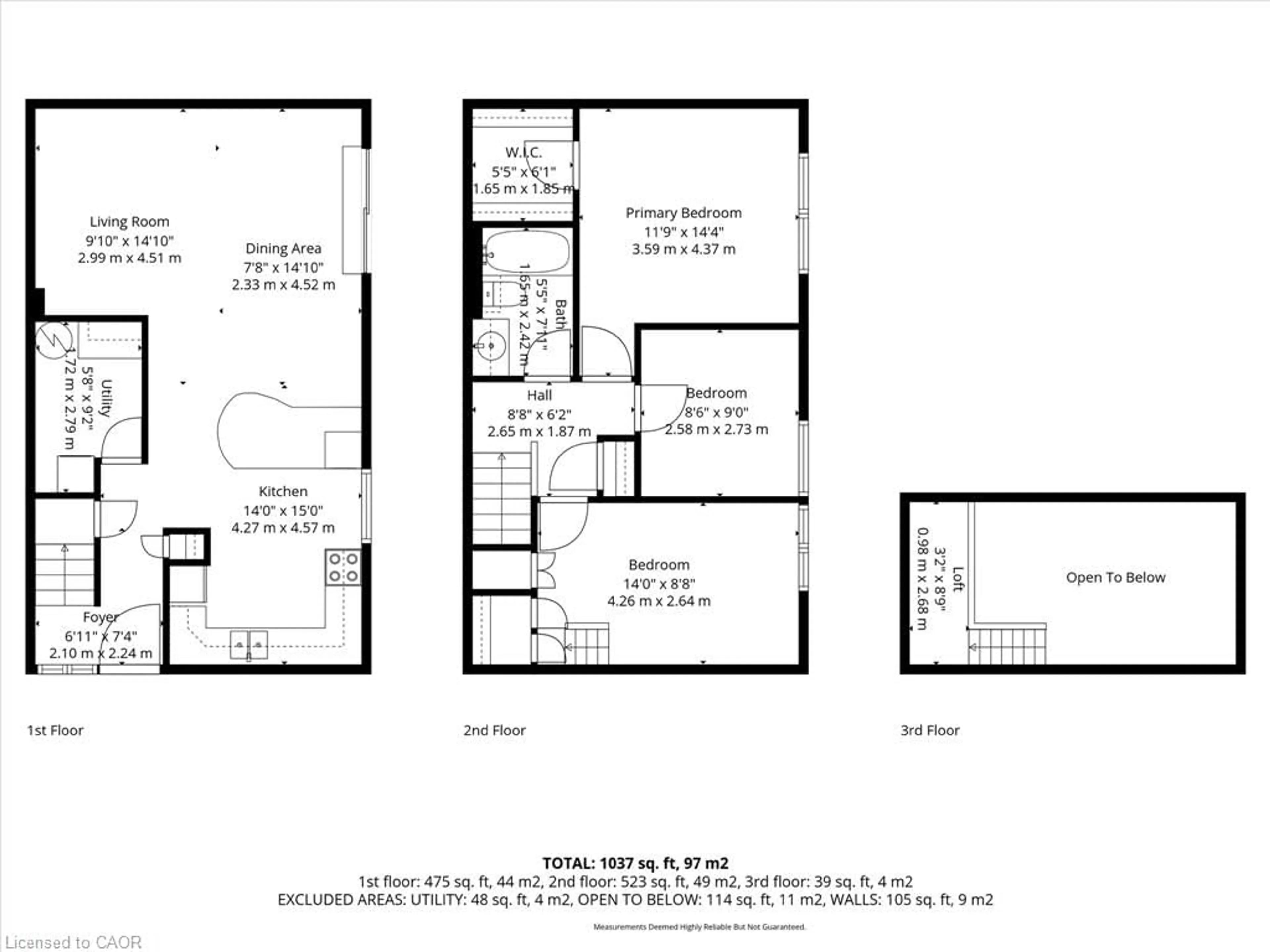Floor plan for 3040 Constitution Blvd #147, Mississauga Ontario L4Y 3X7