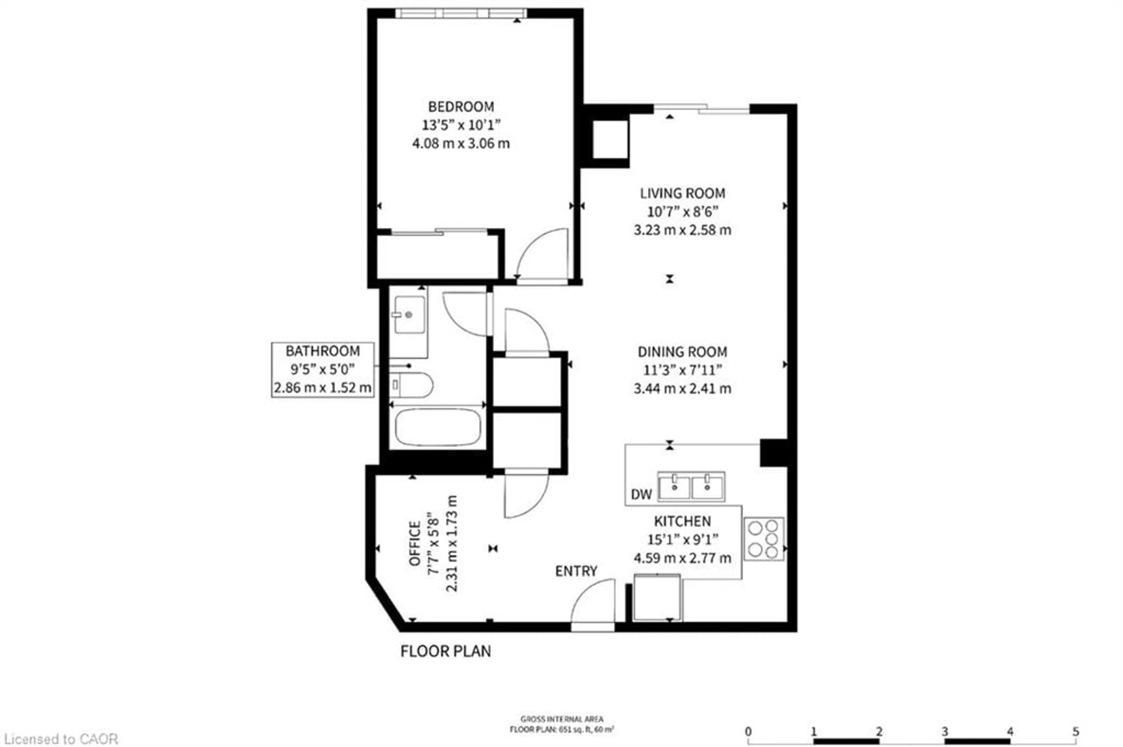 Floor plan for 50 Thomas Riley Rd #712, Etobicoke Ontario M9B 0C5