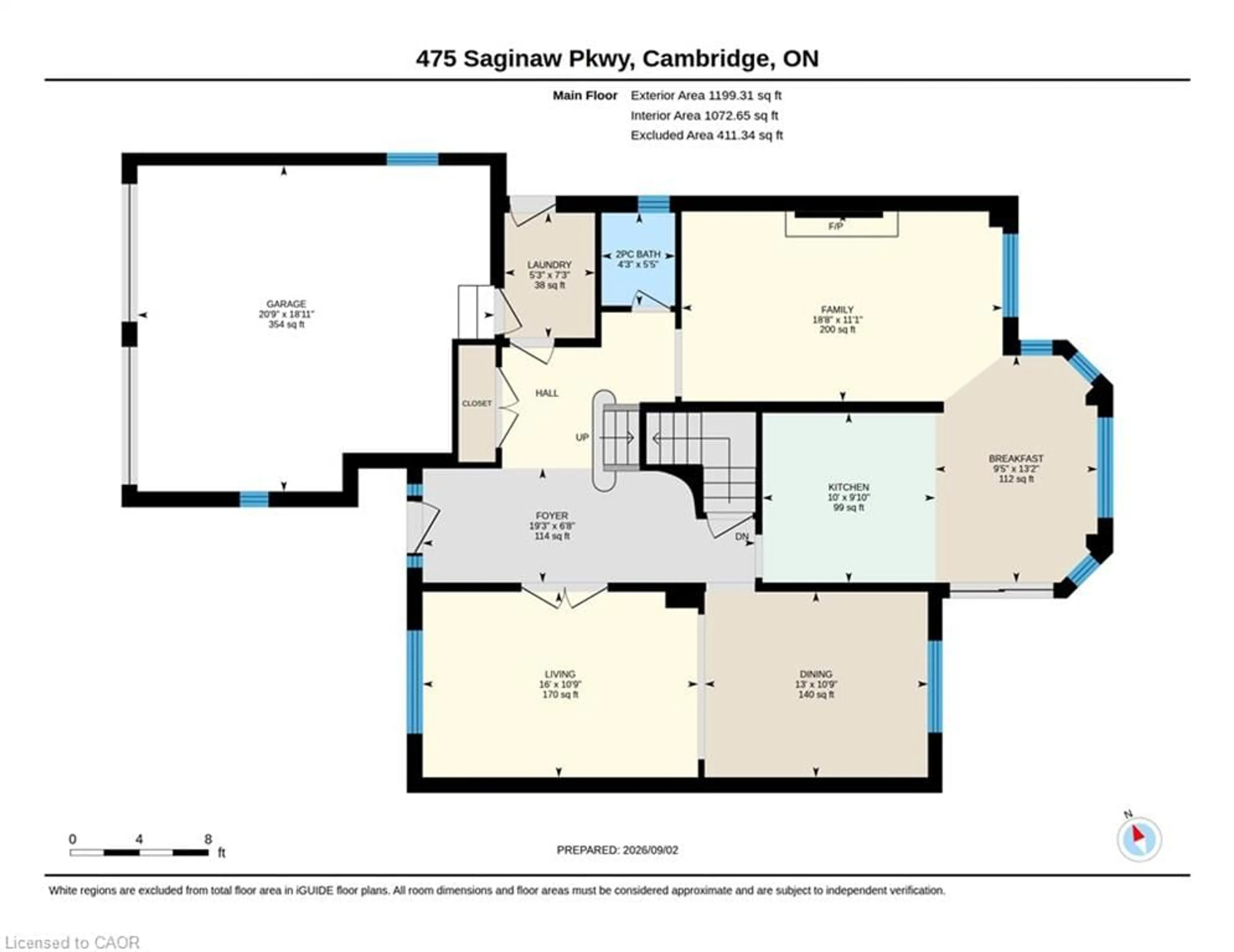 Floor plan for 475 Saginaw Pky, Cambridge Ontario N1T 1M6