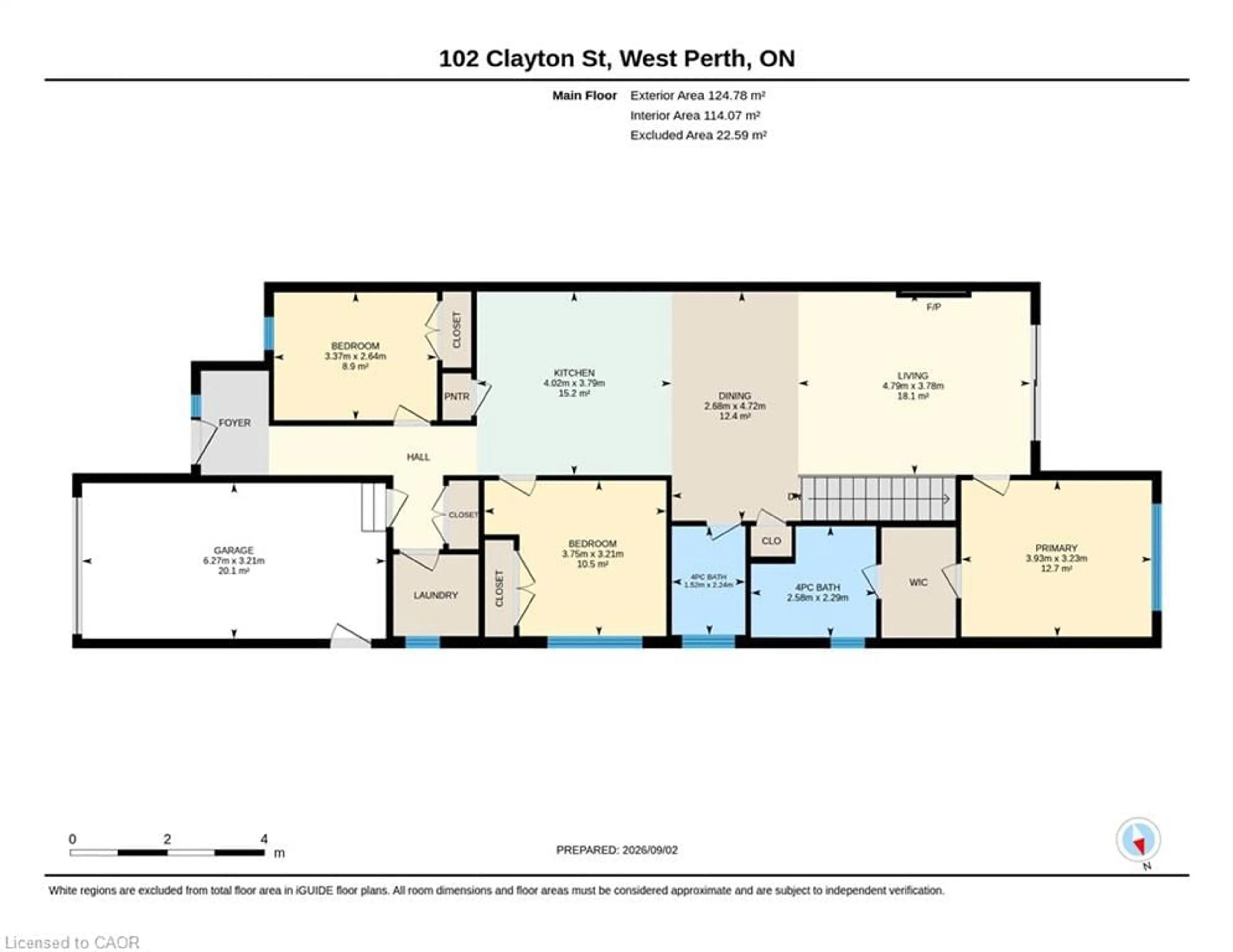 Floor plan for 102 Clayton St, Mitchell Ontario N0K 1N0
