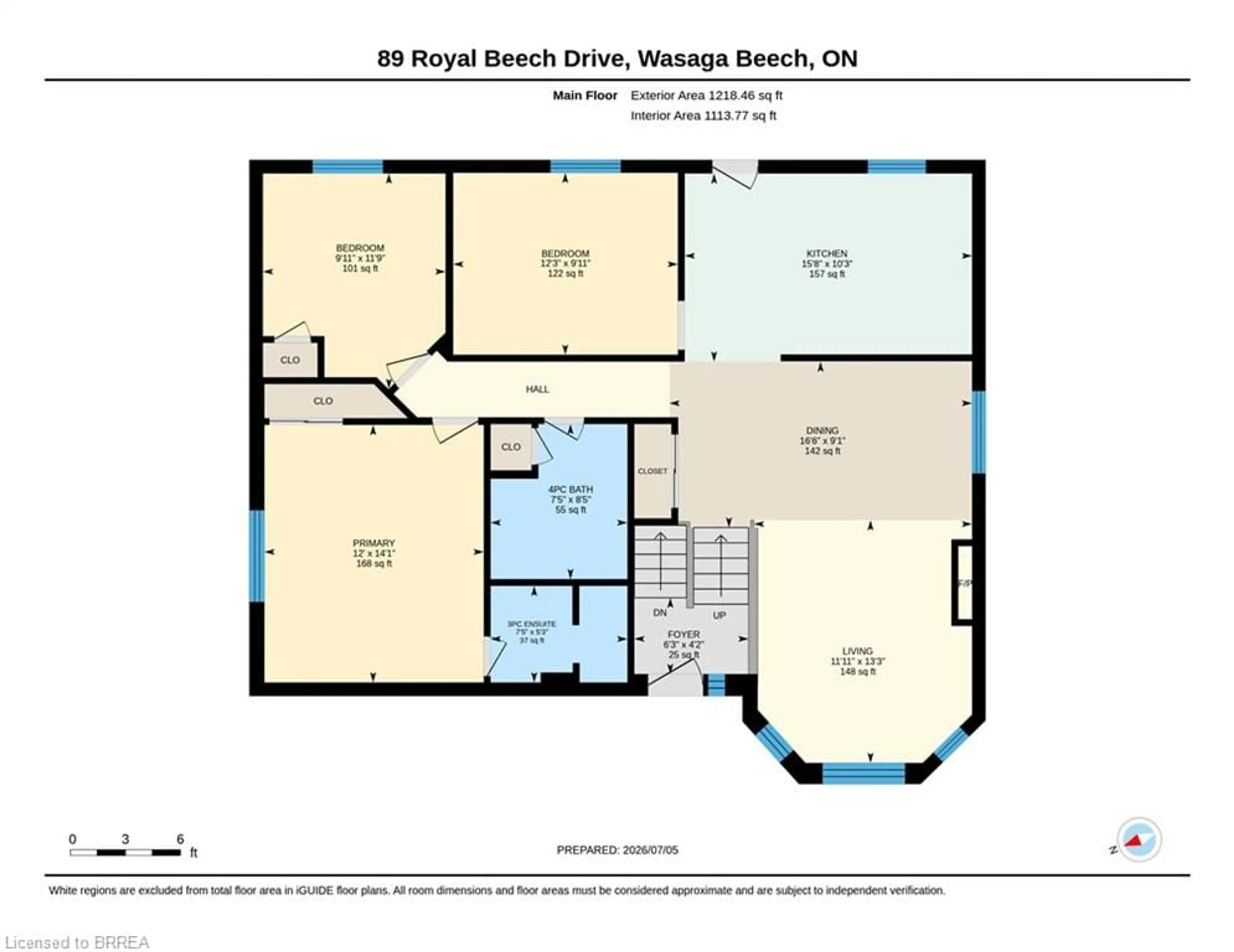 Floor plan for 89 Royal Beech Dr, Wasaga Beach Ontario L0L 2P0