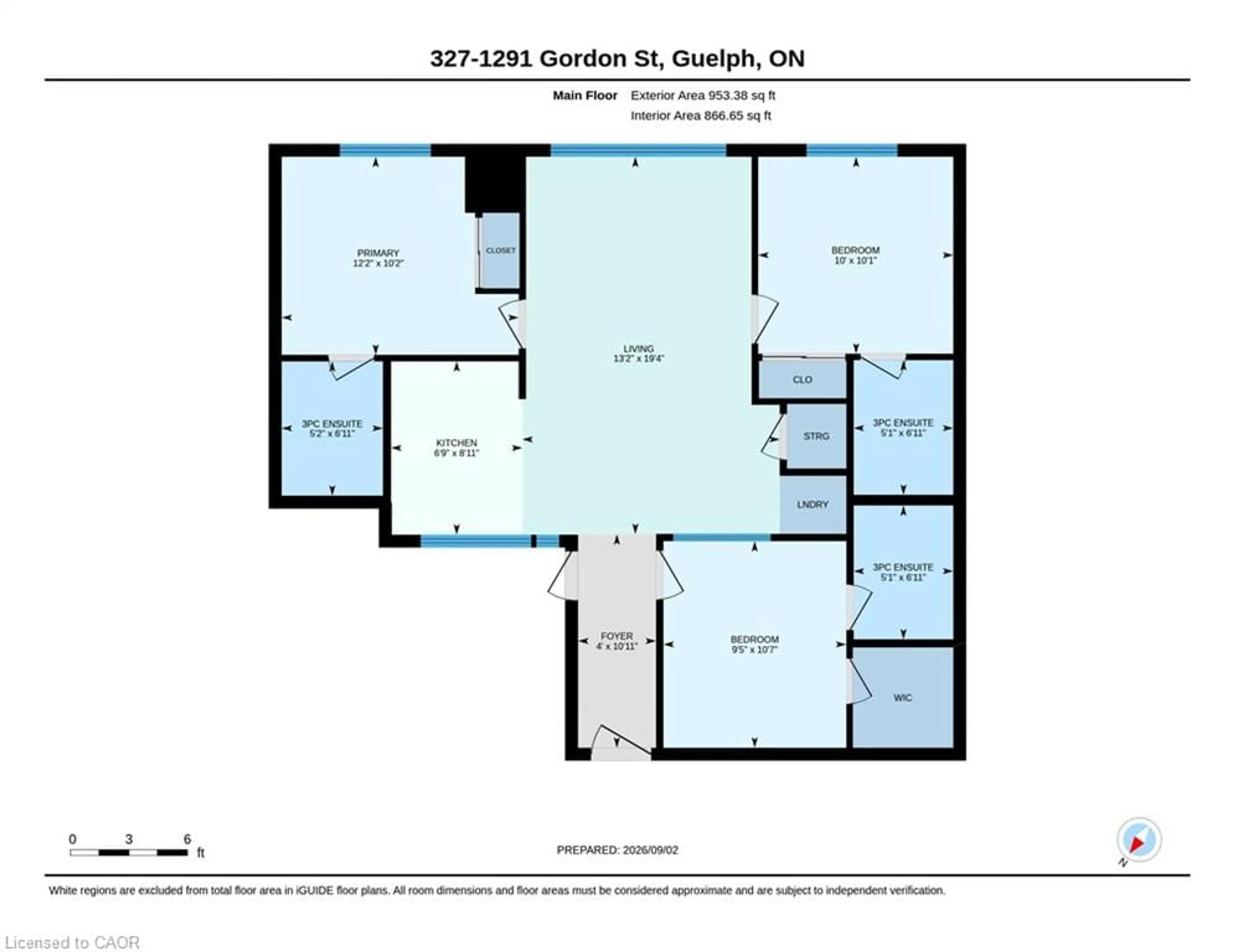 Floor plan for 1291 Gordon St #327, Guelph Ontario N1L 0M5