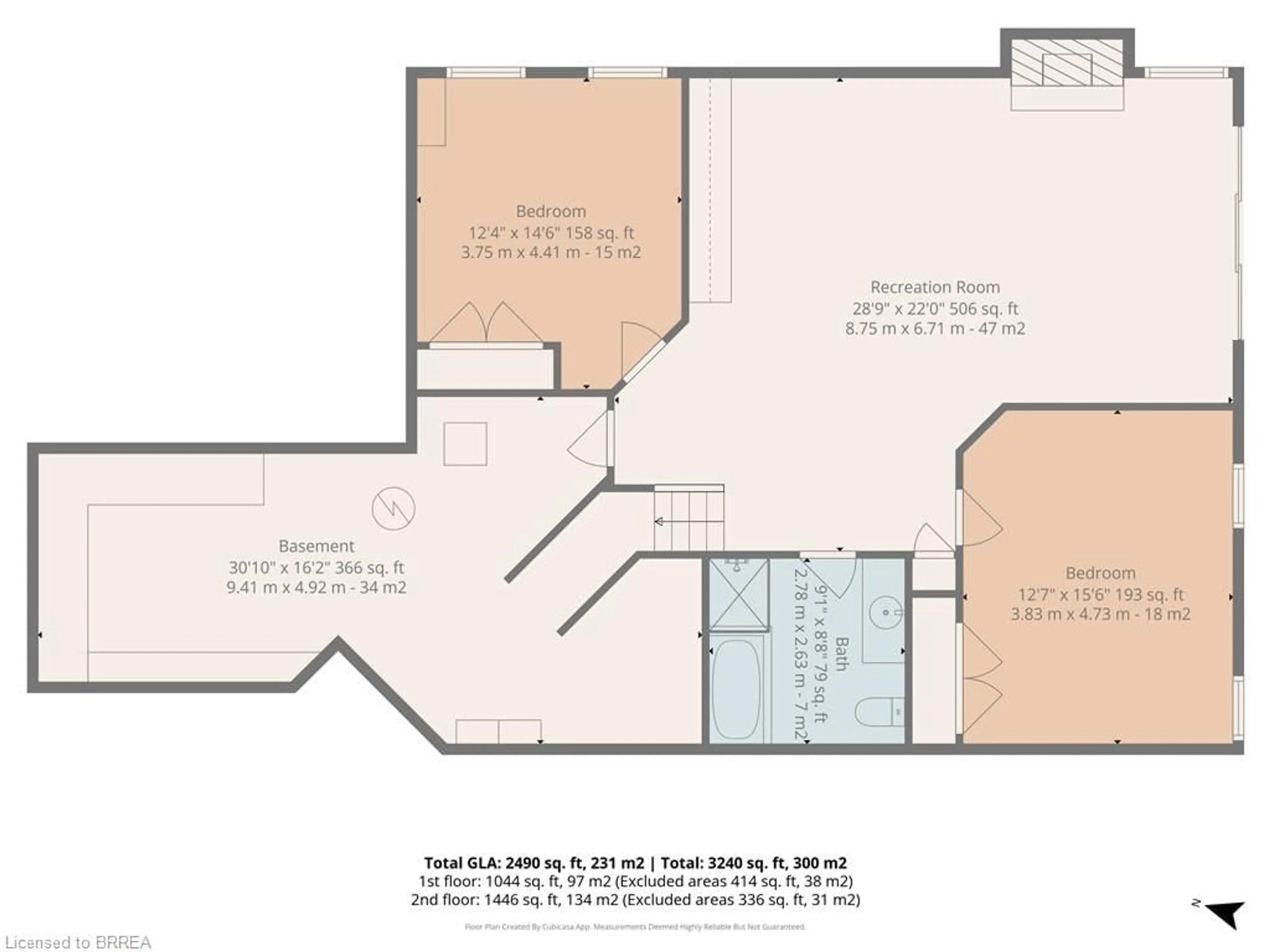 Floor plan for 422 Powerline Rd #29, Brantford Ontario N3R 8A1