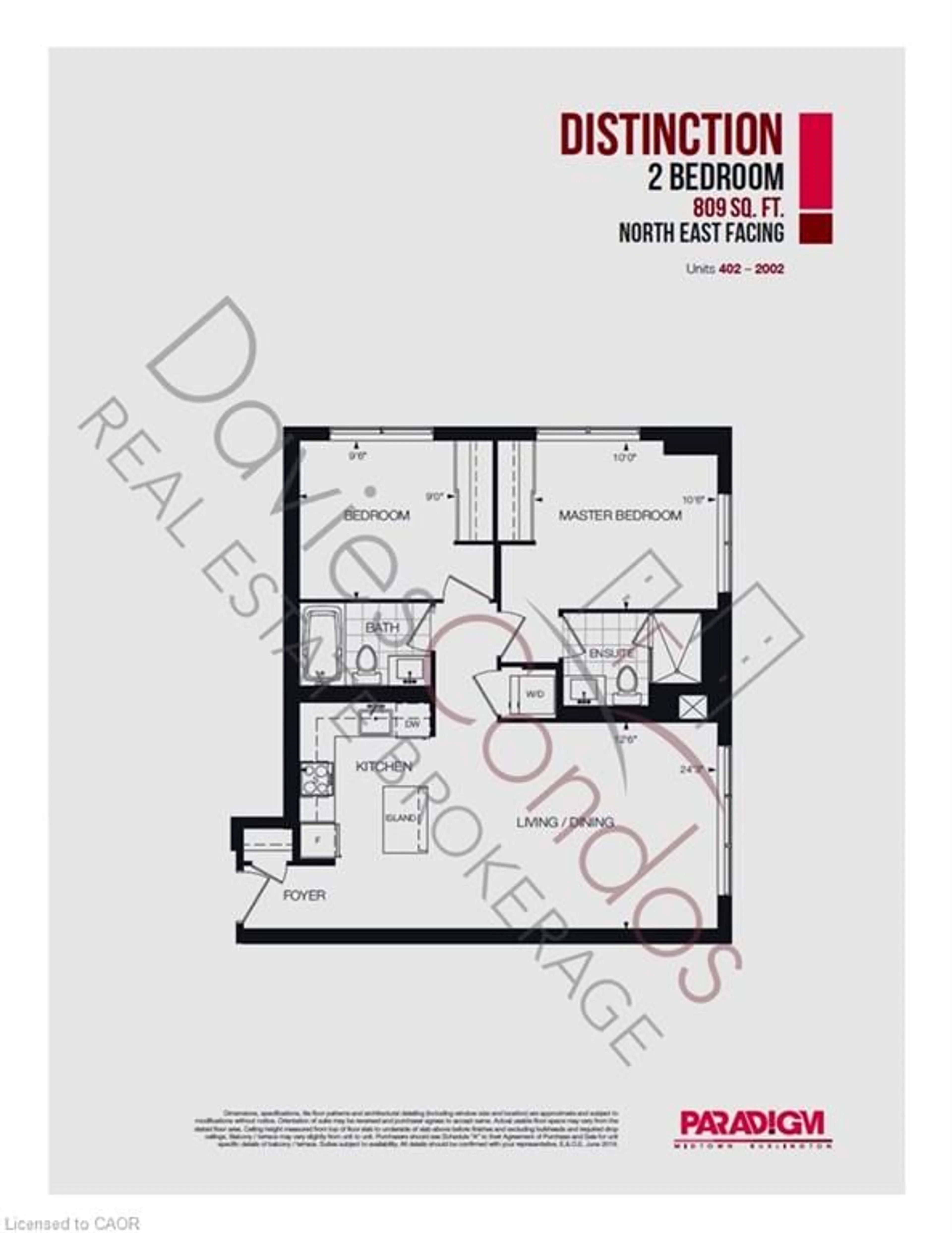 Floor plan for 2093 Fairview St #602, Burlington Ontario L7R 0E6