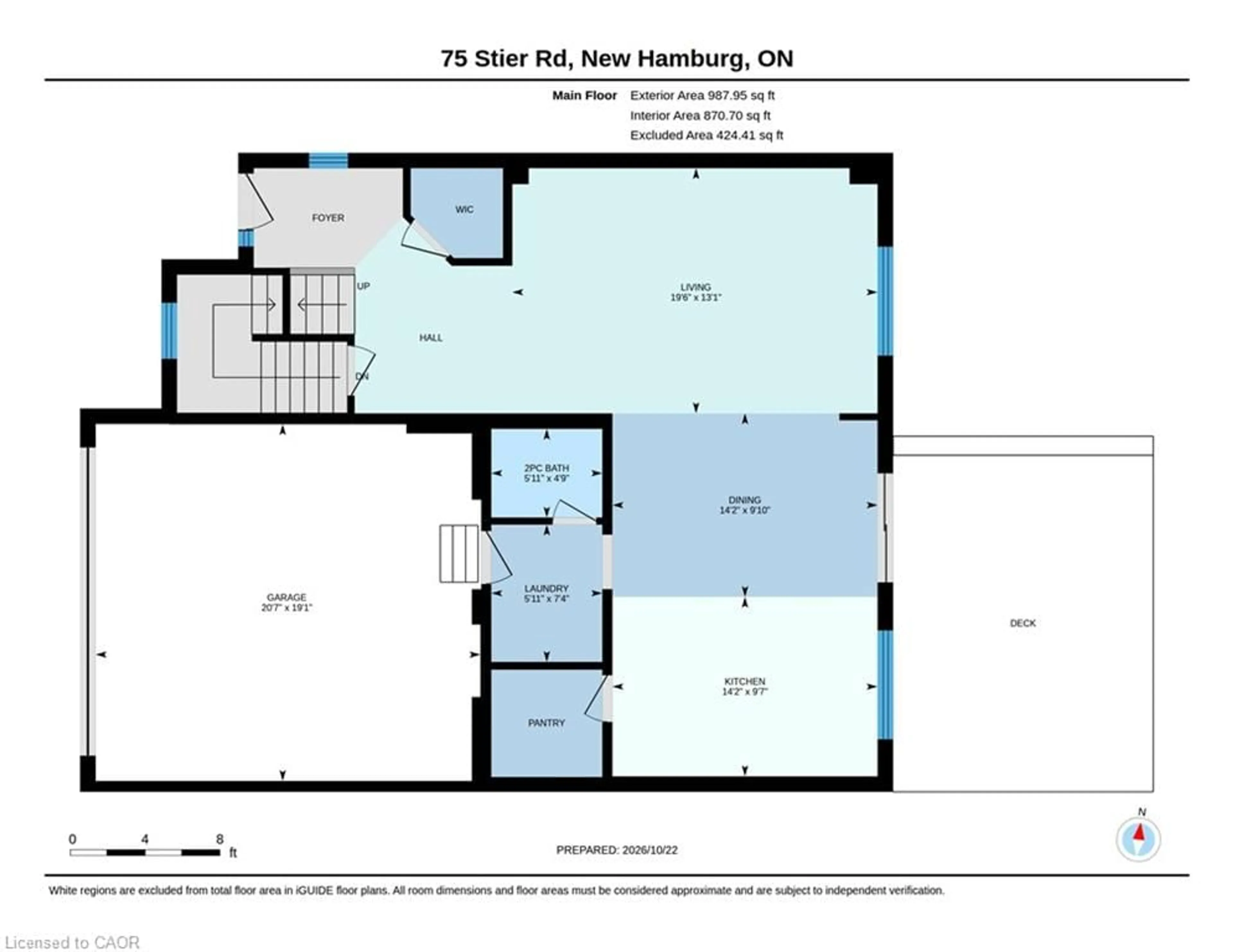 Floor plan for 75 Stier Rd, New Hamburg Ontario N3A 0B9