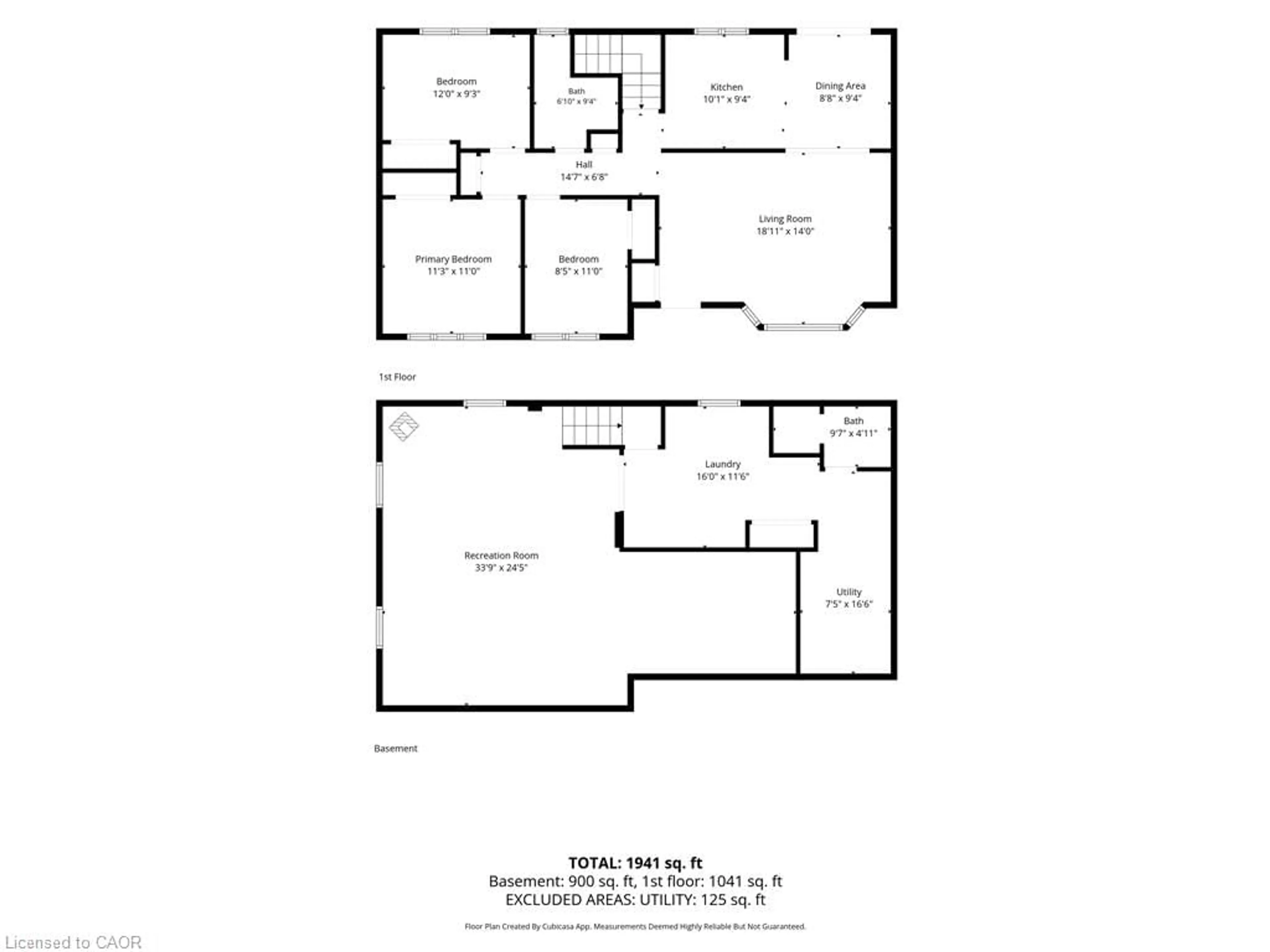 Floor plan for 6453 Townline Rd, Smithville Ontario L0R 2A0